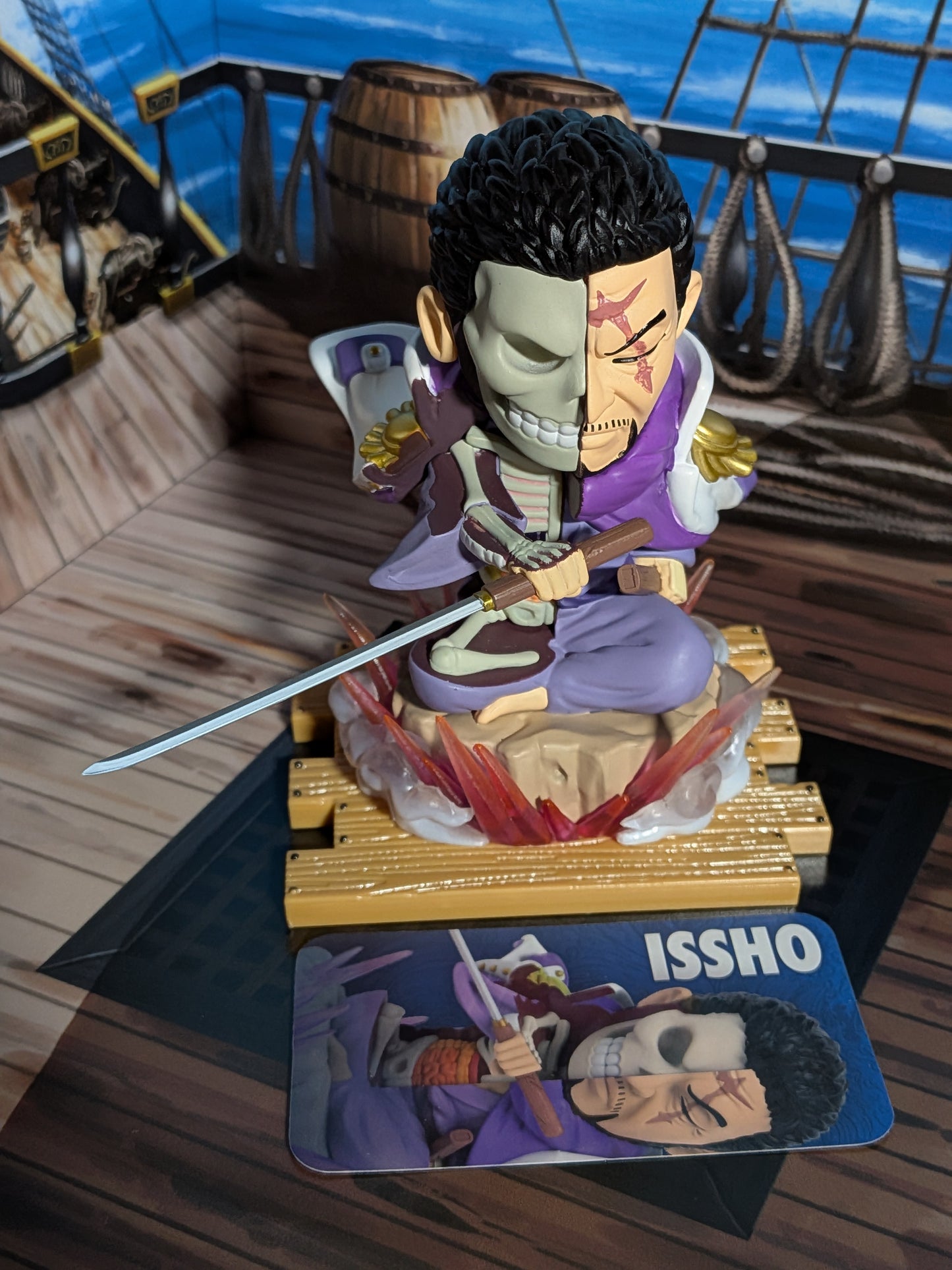Mighty Jaxx - One Piece Freeny's Hidden Dissectibles Marines Edition - Issho / Fujitora (~10cm)