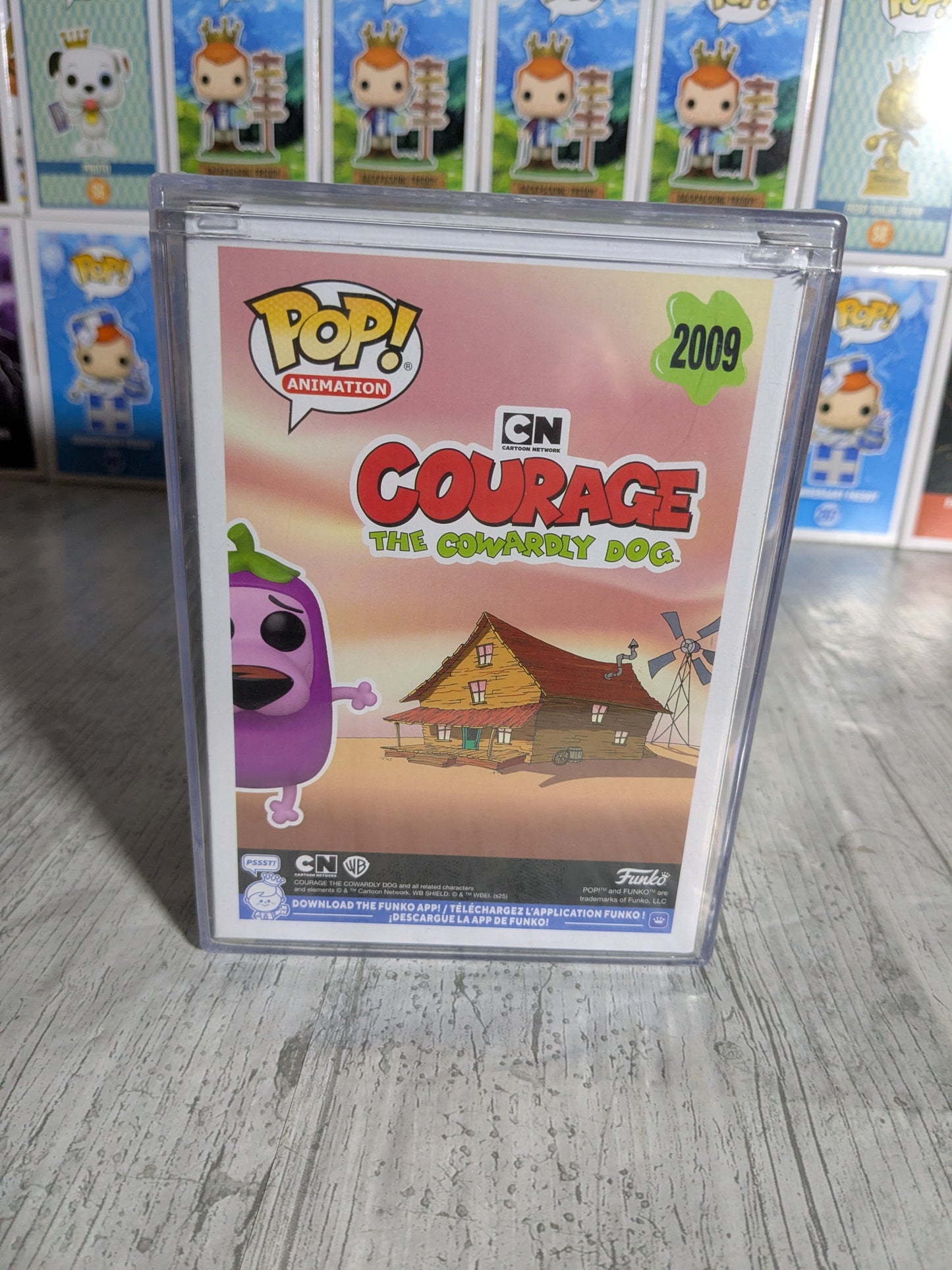 Funko pop Courage The Cowardly Dog #2009 - The Great Eggplant Courage (5000PCS)