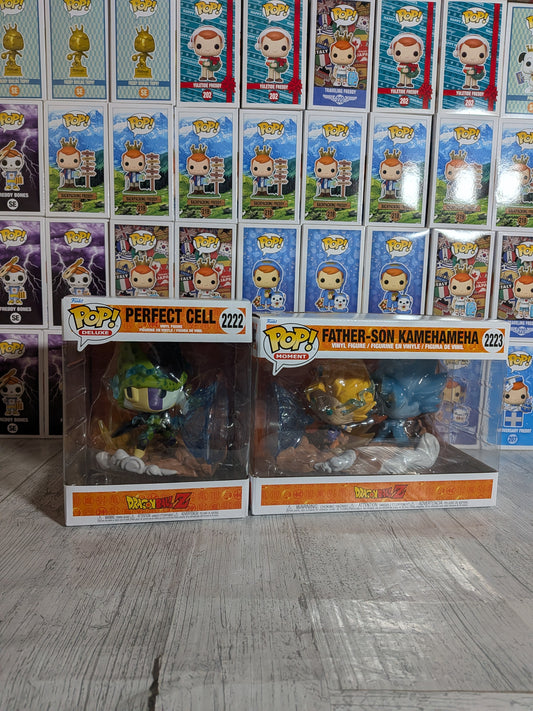 Funko pop Dragon Ball Z - Perfect Cell vs Father-Son Kamehameha
