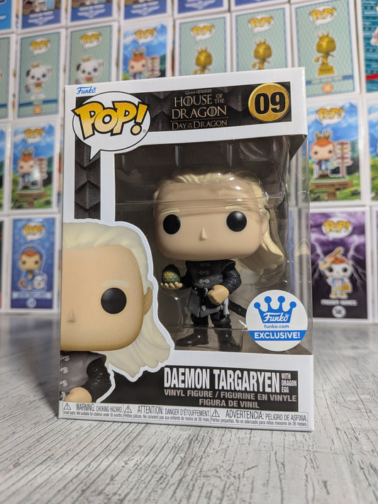 Funko Pop House of the Dragon #09 – Daemon Targaryen mit Drachenei