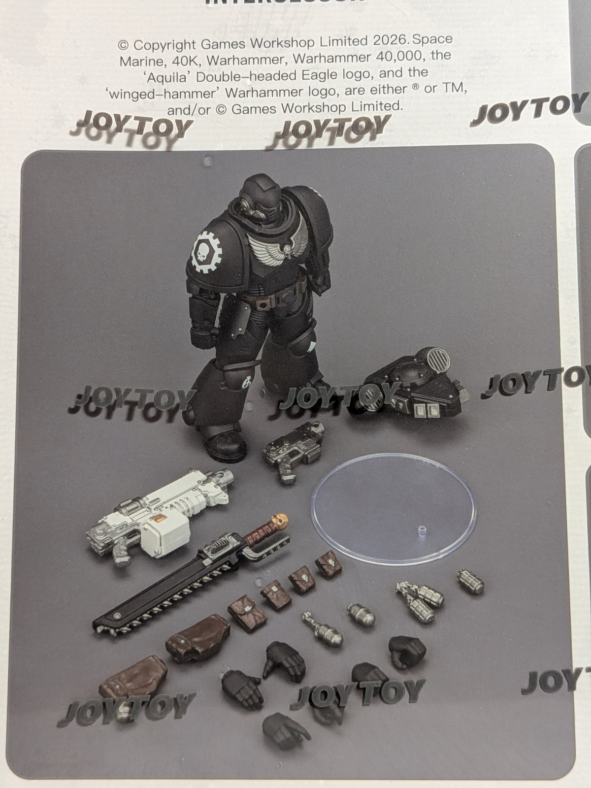 JoyToy Warhammer 40k - Space Marines Iron Hands Intercessor (12.3cm)