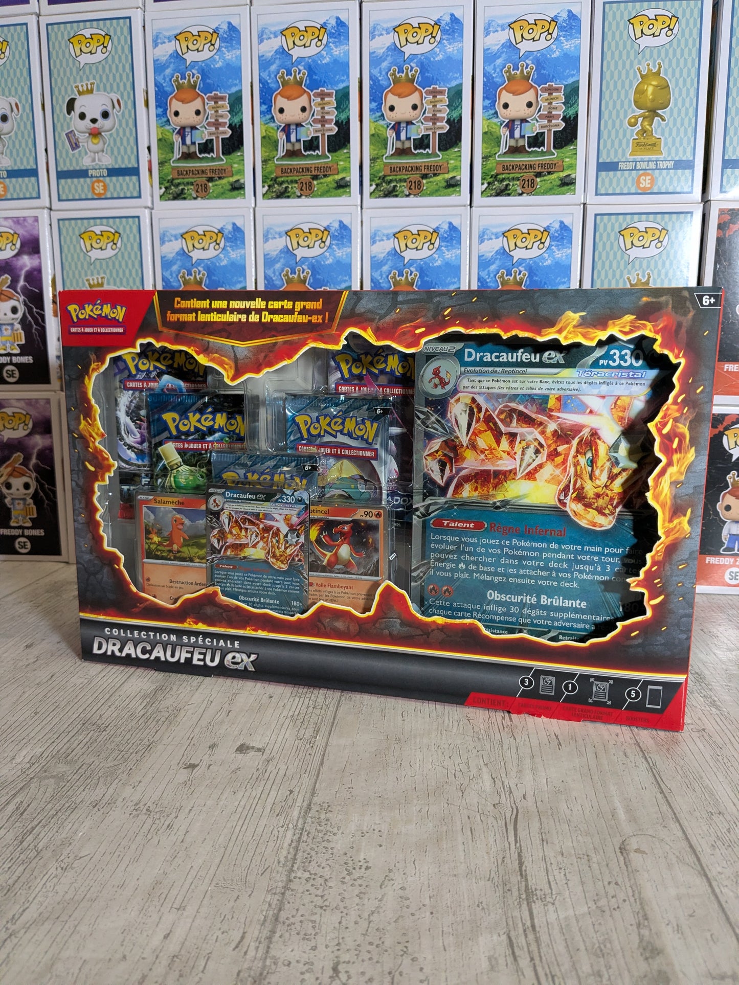 Collection Spéciale Dracaufeu-ex (FR) - Carte Promo, Jumbo et 5 Boosters