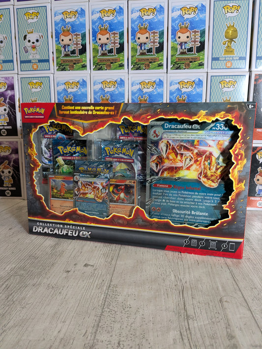 Collection Spéciale Dracaufeu-ex (FR) - Carte Promo, Jumbo et 5 Boosters