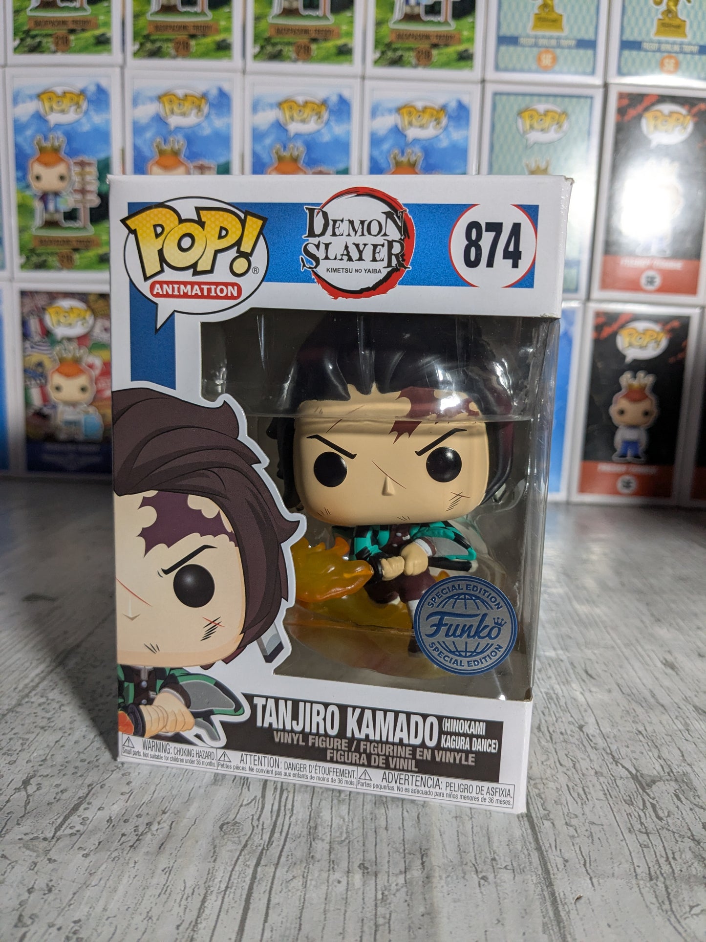 Funko pop 874 : Tanjiro Kamado (Hinokami Kagura Dance)