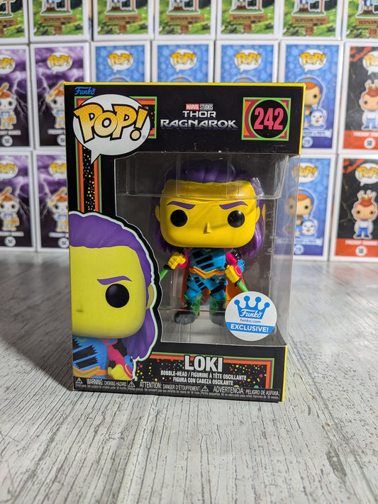 Funko pop Marvel Studios Thor Ragnarok #242 - Loki (Blacklight)