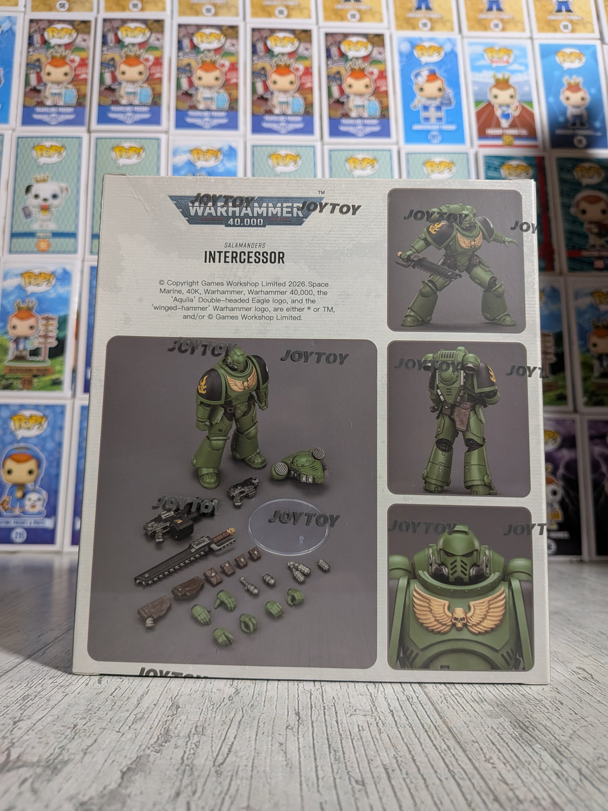JoyToy Warhammer 40k - Space Marines Salamanders Intercessor (12.3cm)