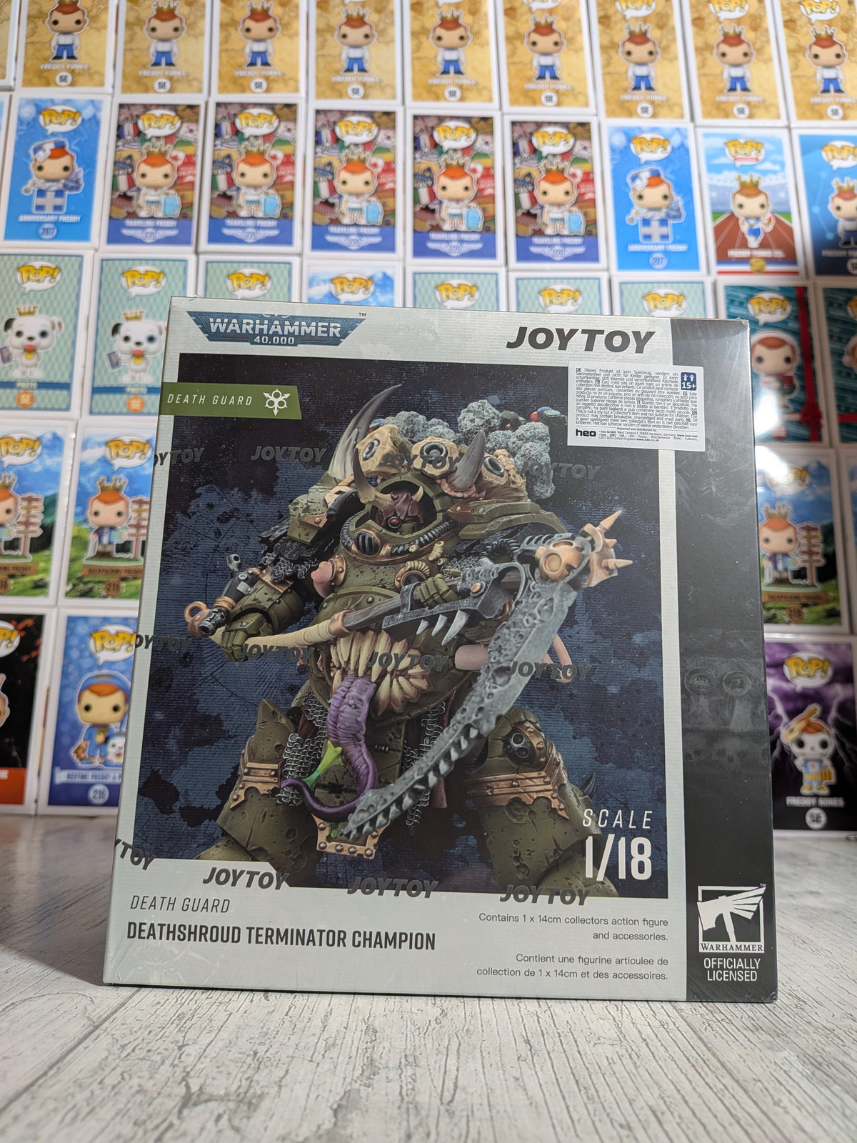 JoyToy Warhammer 40k - Death Guard Deathshroud Terminator Champion (14cm)