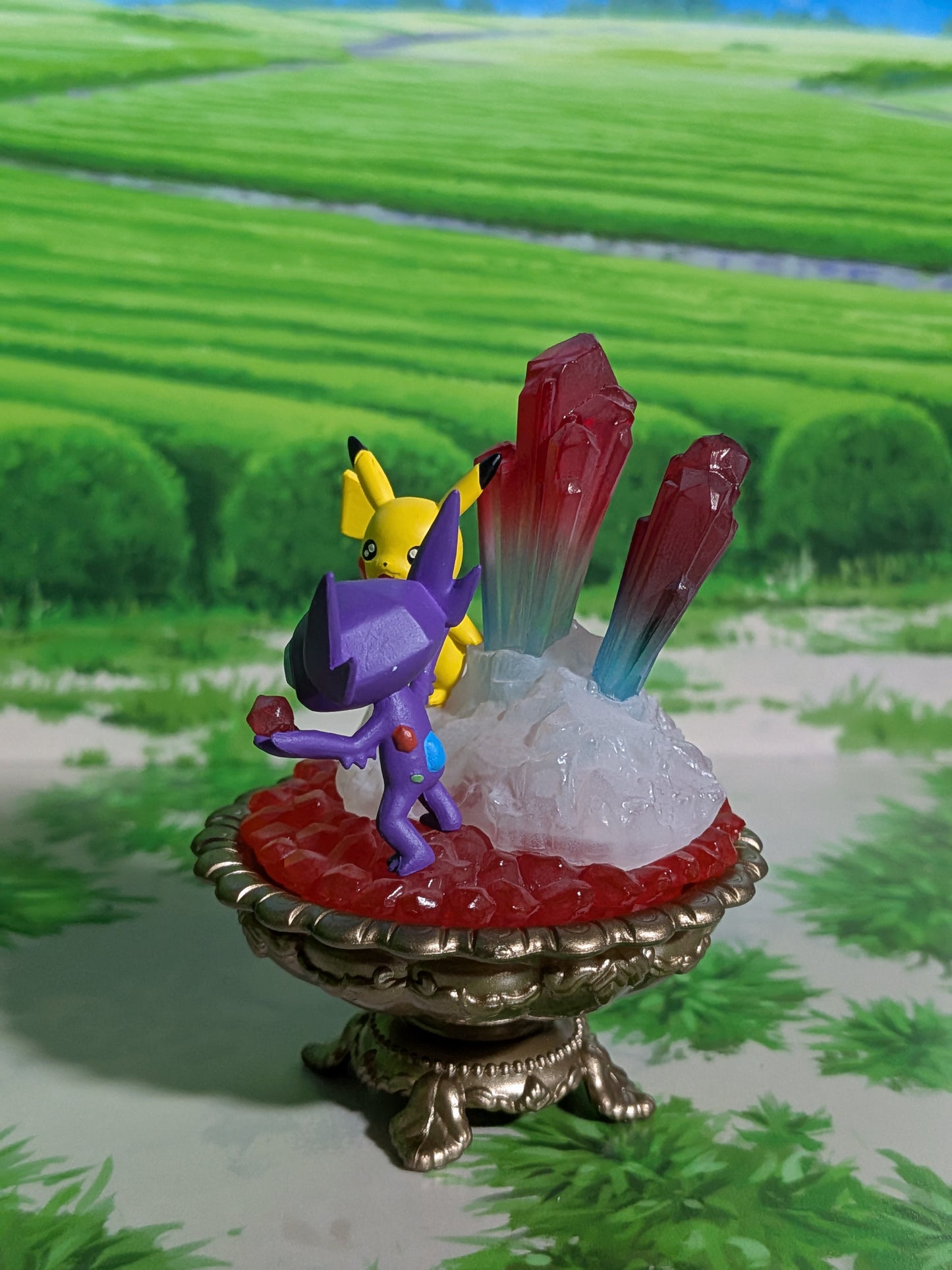 Re-Ment Pokémon Gemstone Collection 2 - Pikachu & Ténéfix | Sableye (~10cm)