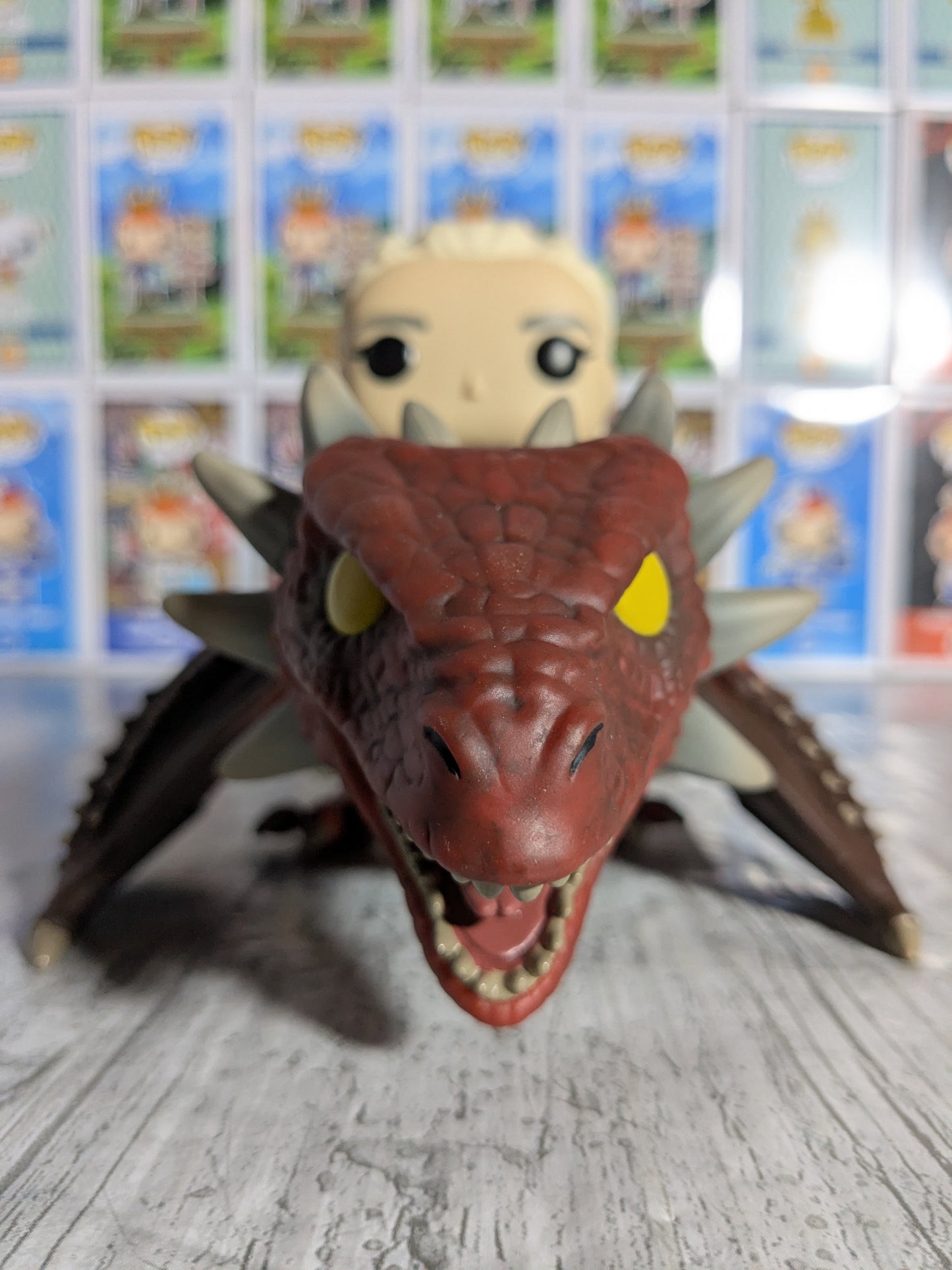 Funko pop House of the Dragon #124 - Rhaenys Targaryen with Meleys (Opened/Damaged Box)