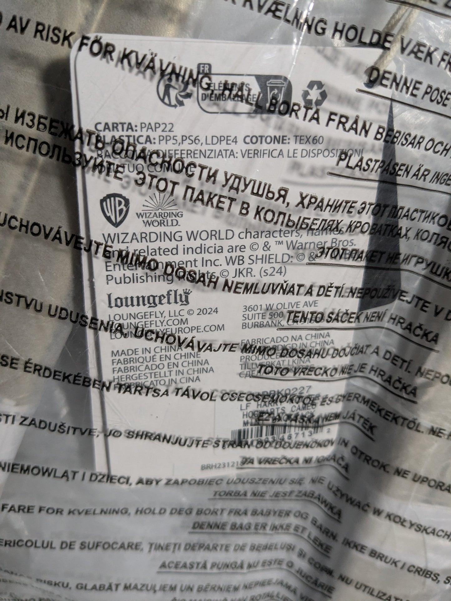 Loungefly: Mini zaino lenticolare con cameo del castello di Hogwarts di Harry Potter ✨