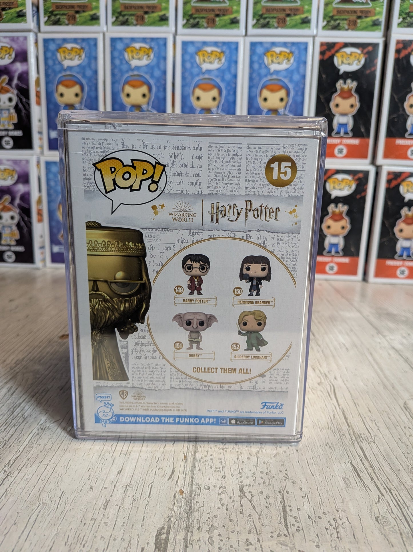 Loungefly - Harry Potter Hogwarts Schloss Mini Rucksack & Funko Pop 15 - Albus Dumbledore (Golden) 🪄