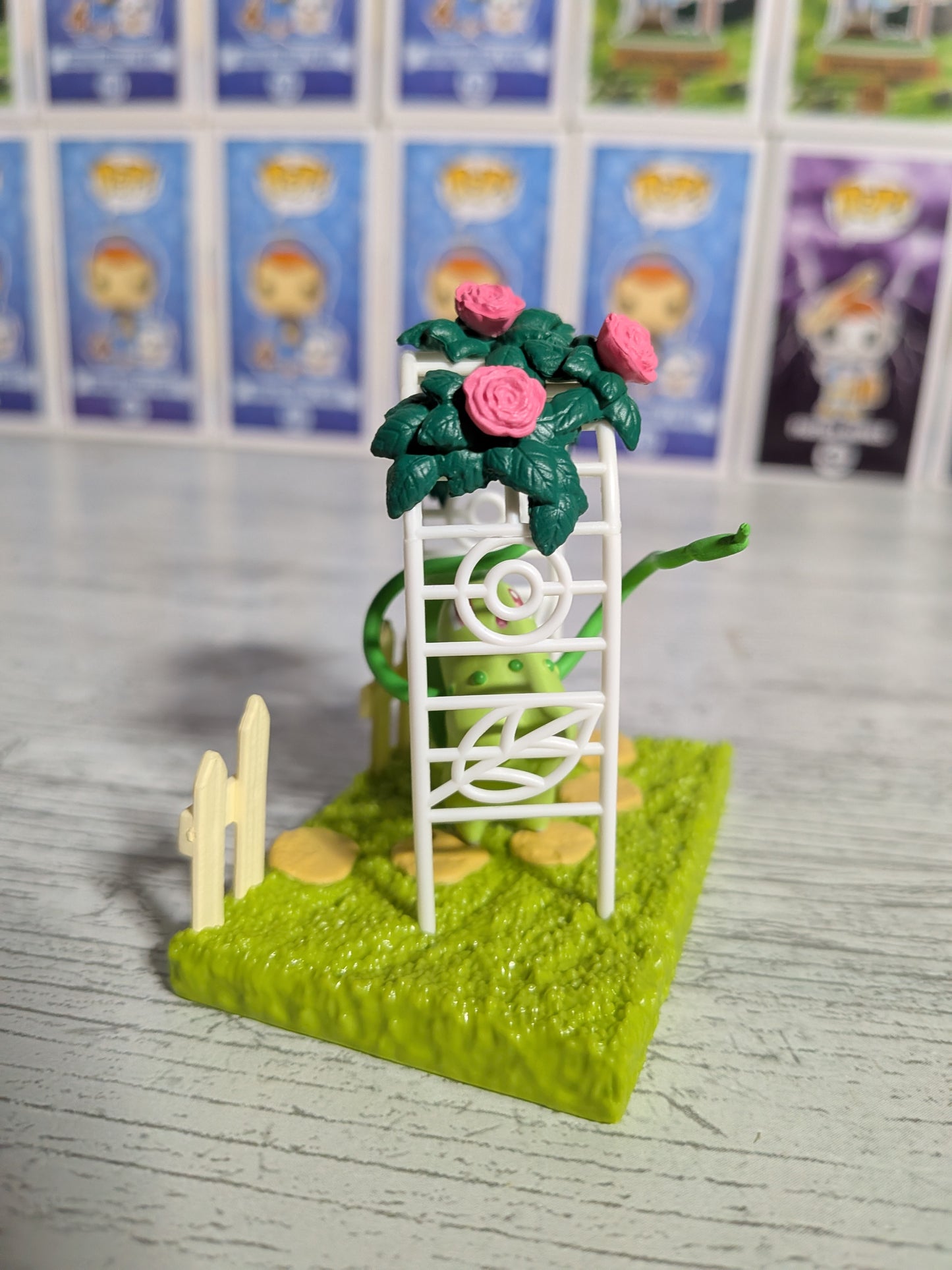Re-Ment Pokémon - Germignon / Chikorita - Pokémon Garden (Lire description)