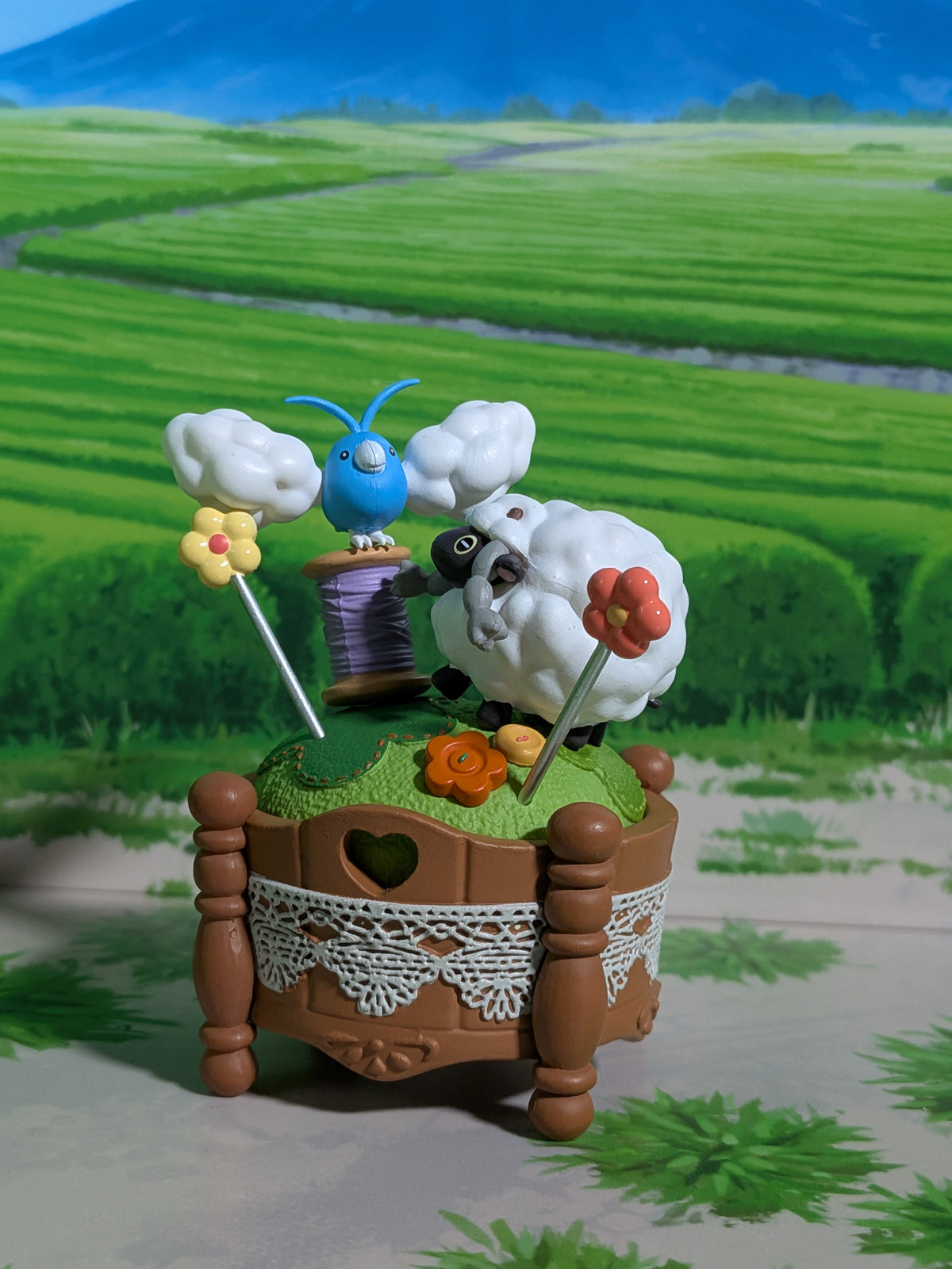Re-Ment Pokémon Sweet Crafts Collection - Tylton & Moumouton / Swablu & Wooloo (~10 cm)