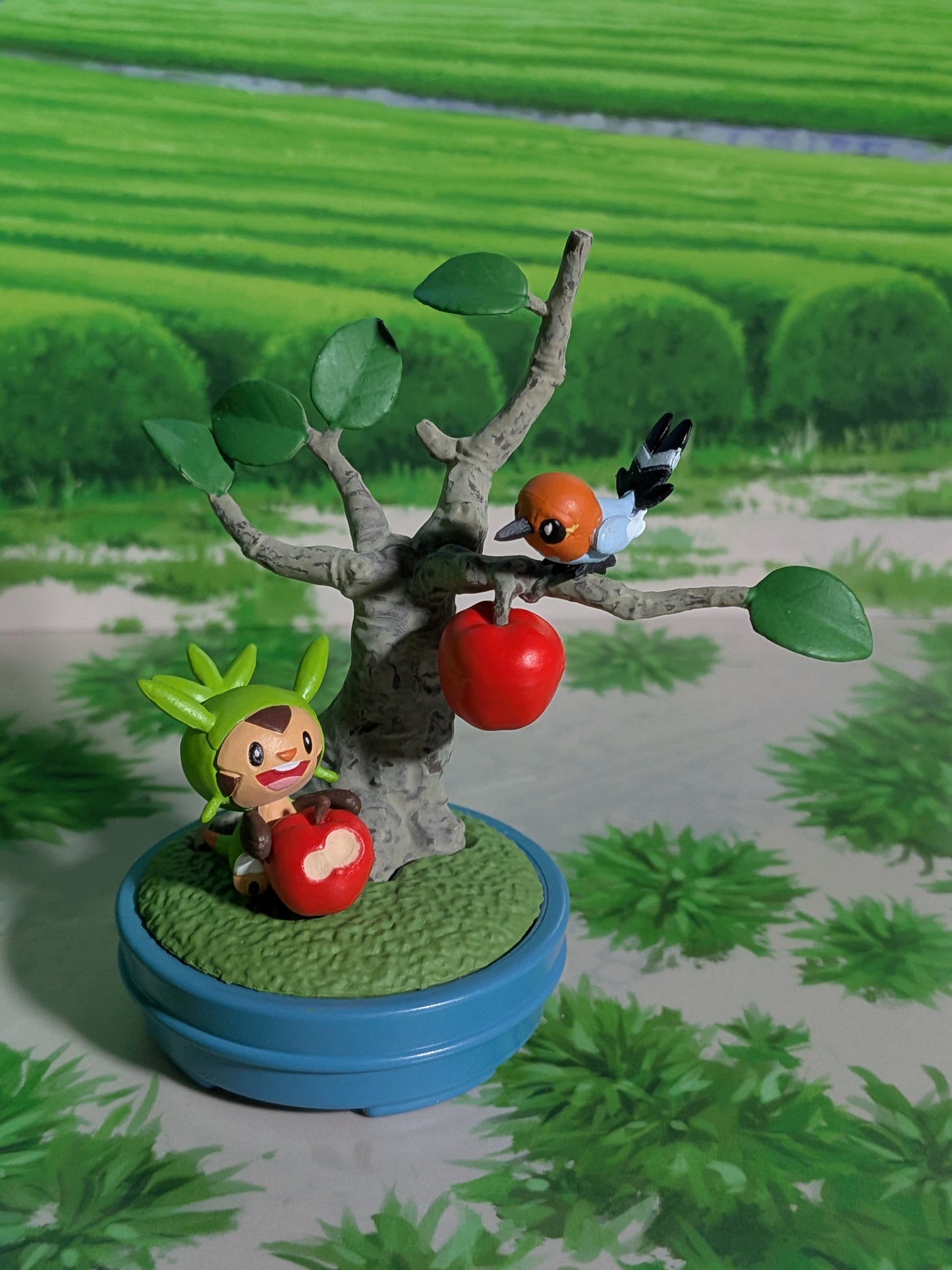 Re-Ment Pokémon - Marisson / Chespin & Passerouge / Fletchling - Pocket Bonsai 2