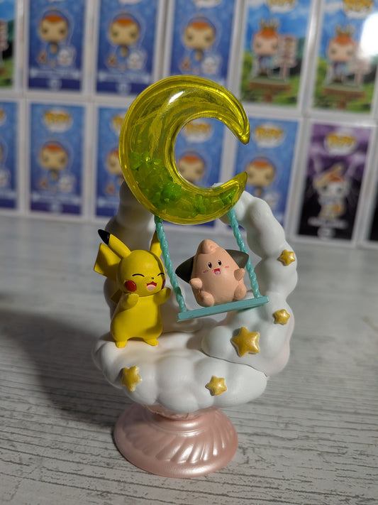 Re-Ment Pokémon - Pikachu & Mélo / Cleffa - Starrium Dreaming Moonlit Night