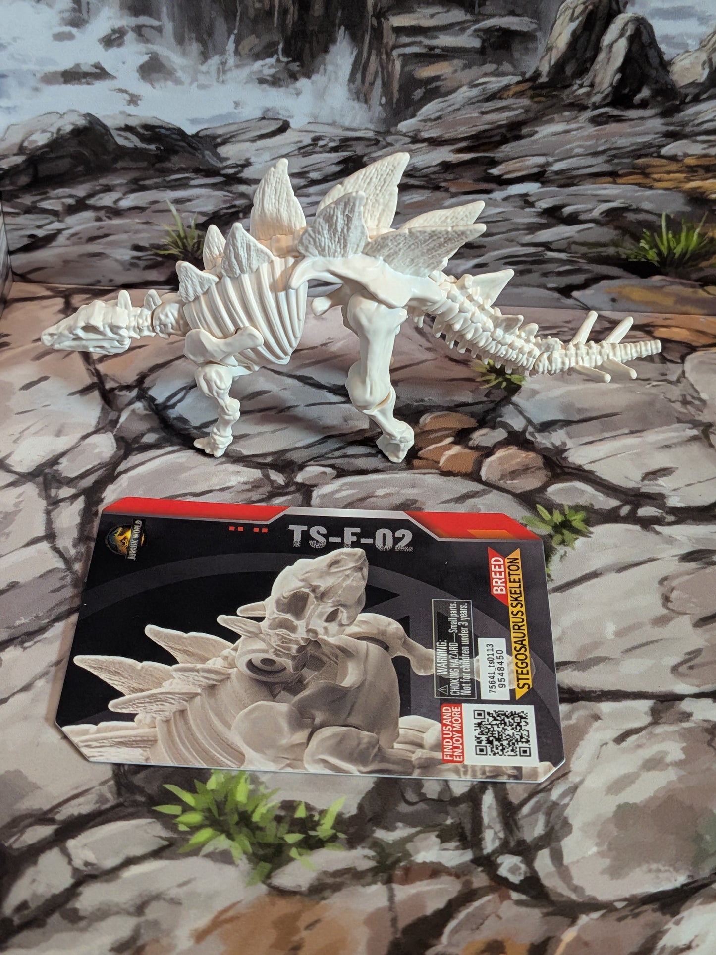 Blokees - Jurassic World Terraventure Ts01 - Stegosaurus Skeleton (~9cm)