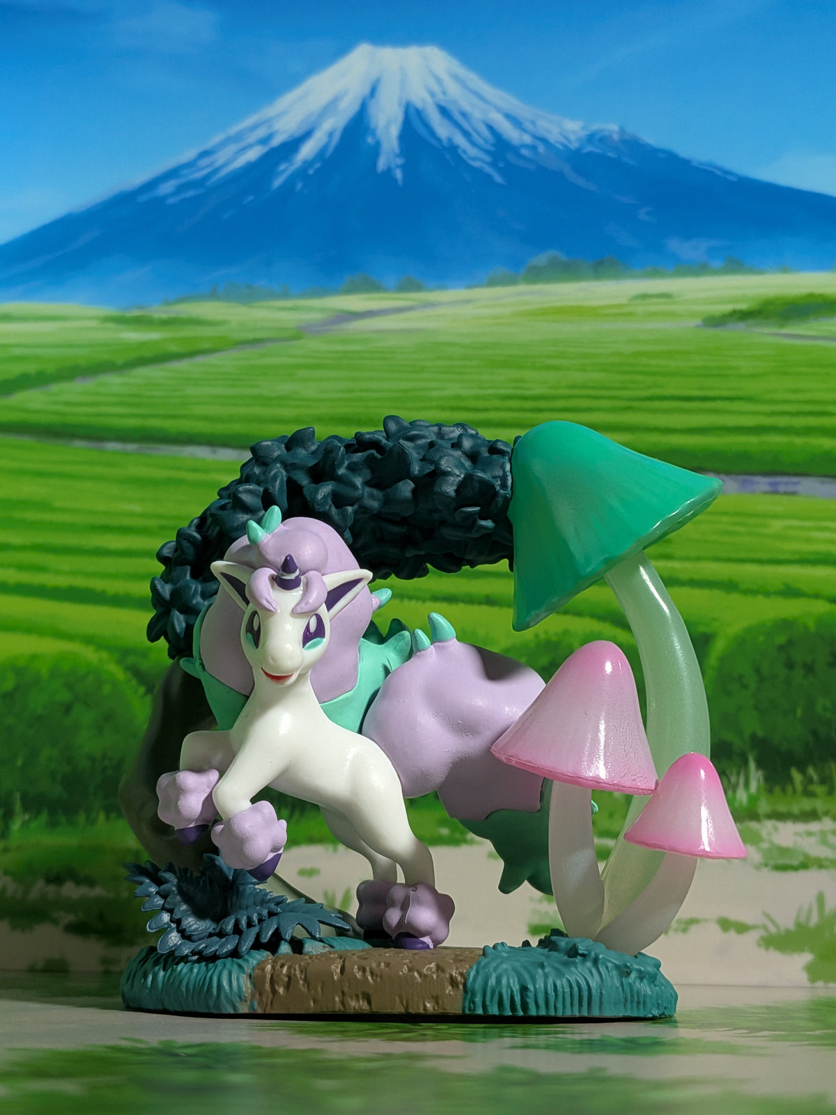 Re-Ment Pokémon - Ponyta de Galar - Circular Diorama