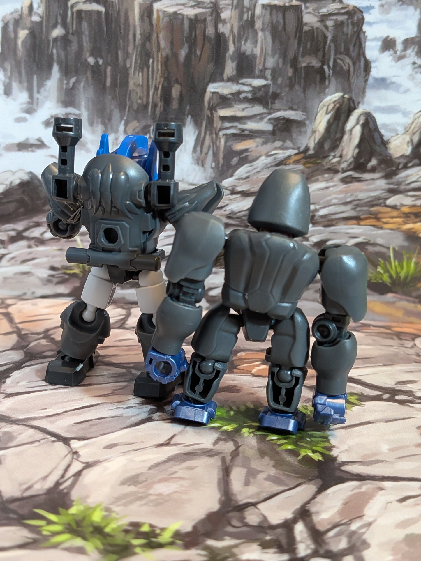 Blokees - Transformers Defender Version 06 - Optimus Primal & Optimus Primal-Gorilla (Lot Robot + Mode Gorille) (~4-6cm)