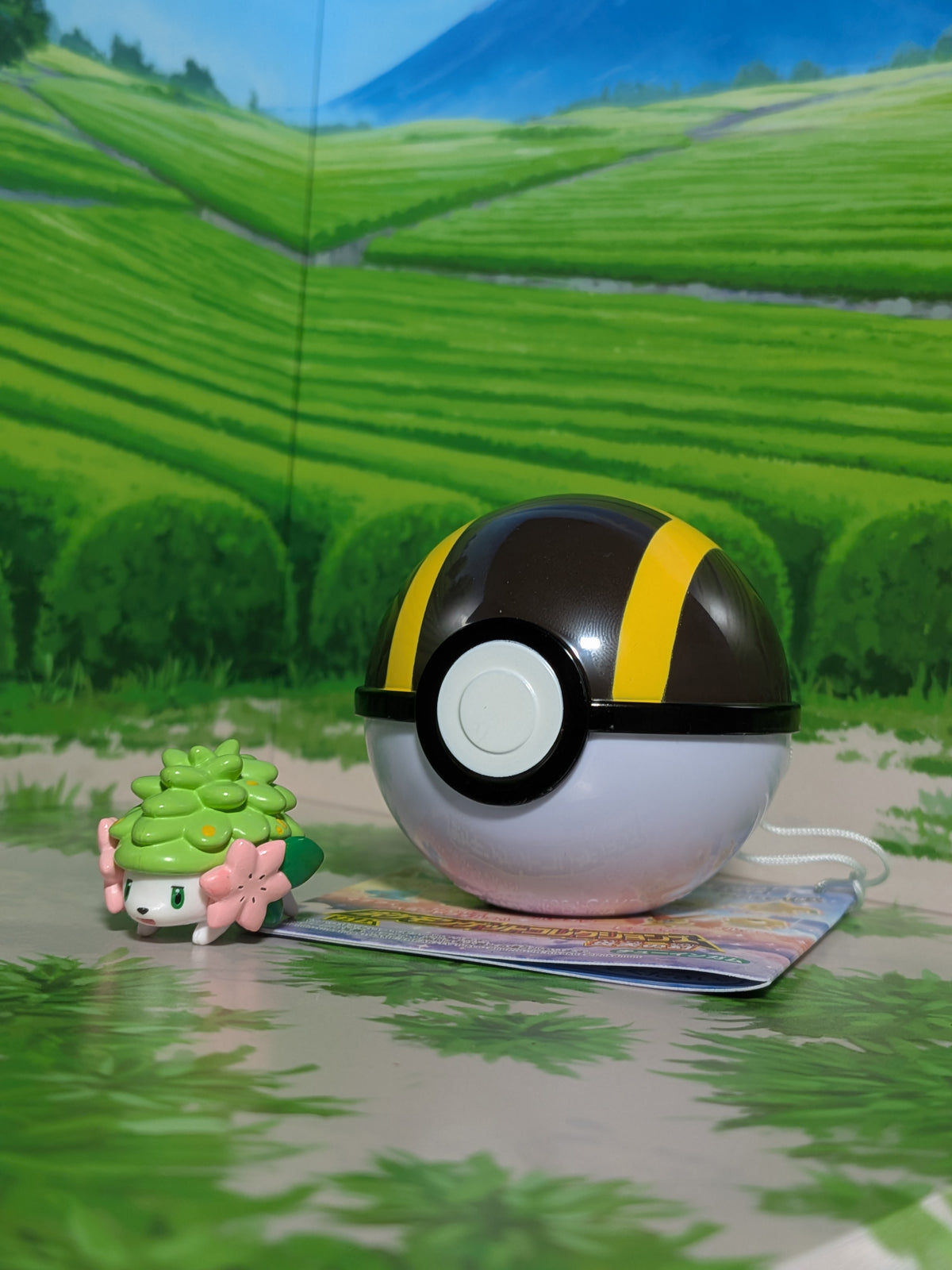 Shokugan: Pokémon Get & Gum - Blazing Sky Illusion - Shaymin (Forme Terrestre) & Ultra Ball (Environ 3 cm)