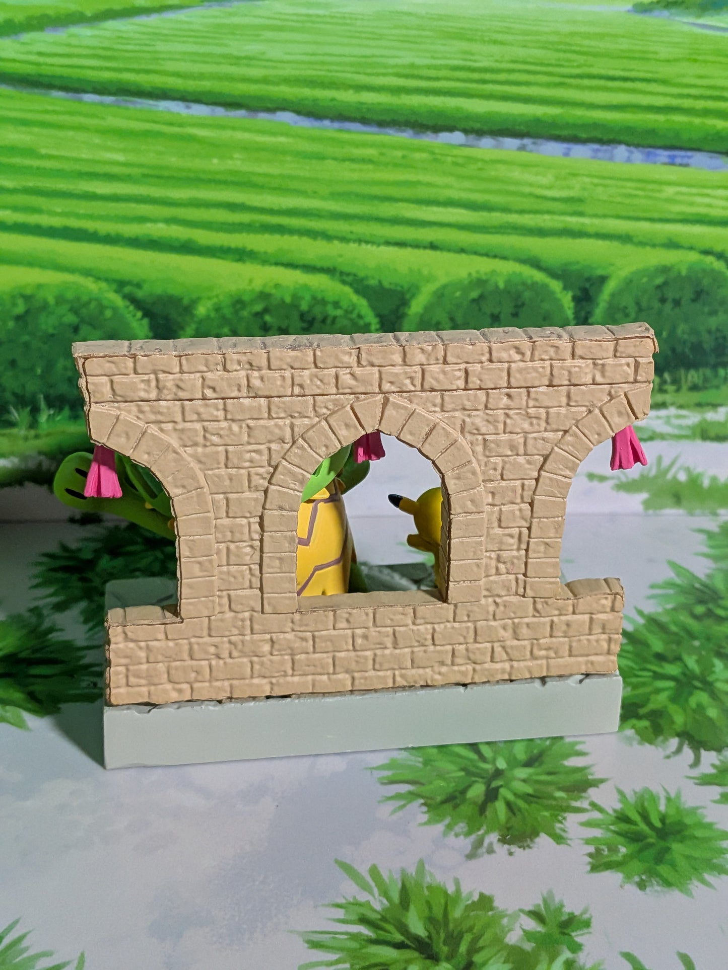 Re-Ment Pokémon Town 2 Festival Street Corner - Pikachu & Ludicolo (~10cm)