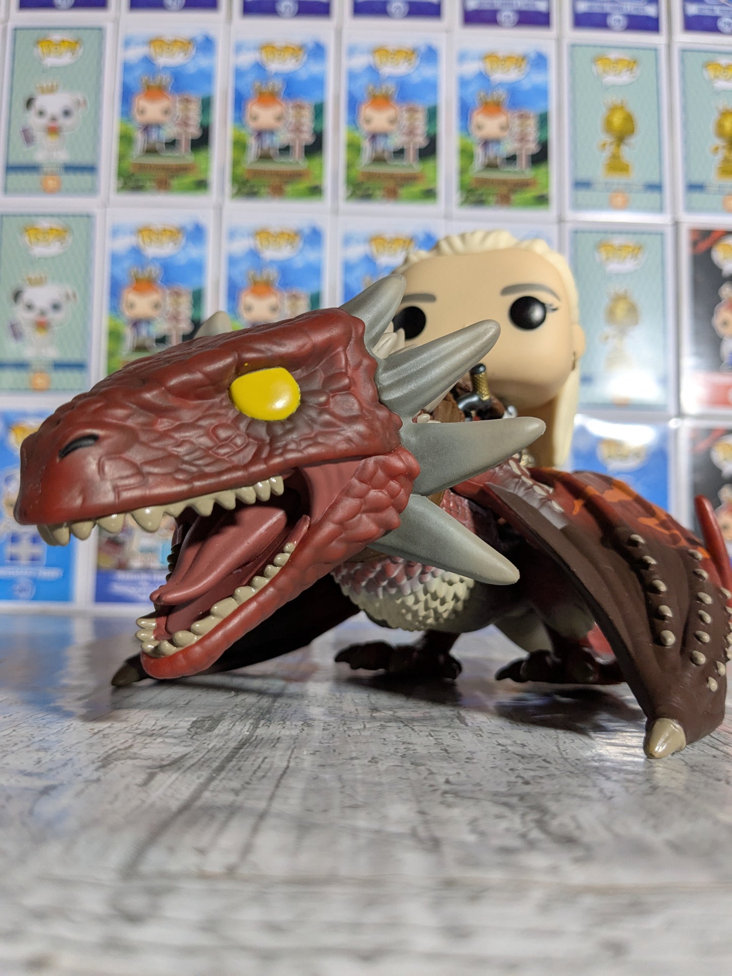 Funko pop House of the Dragon #124 - Rhaenys Targaryen with Meleys (Opened/Damaged Box)
