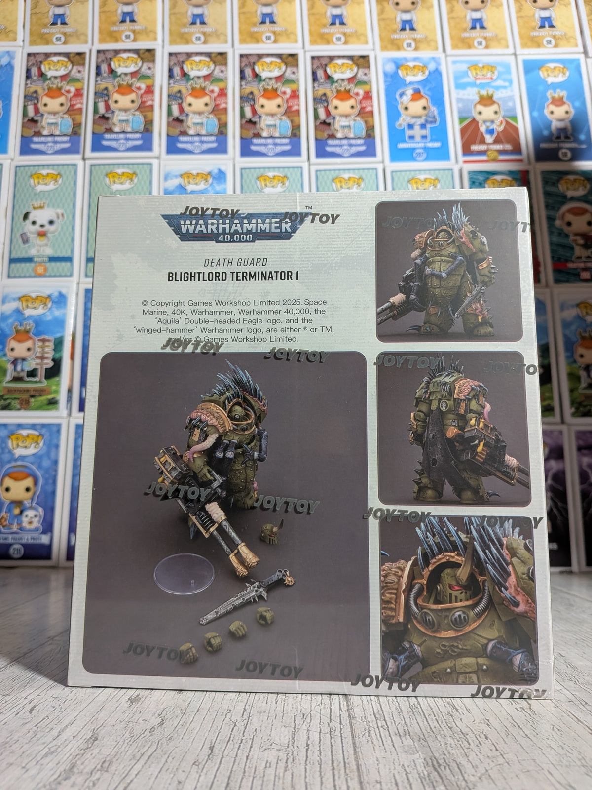 JoyToy Warhammer 40k - Death Guard Blightlord Terminator 1 (14cm)
