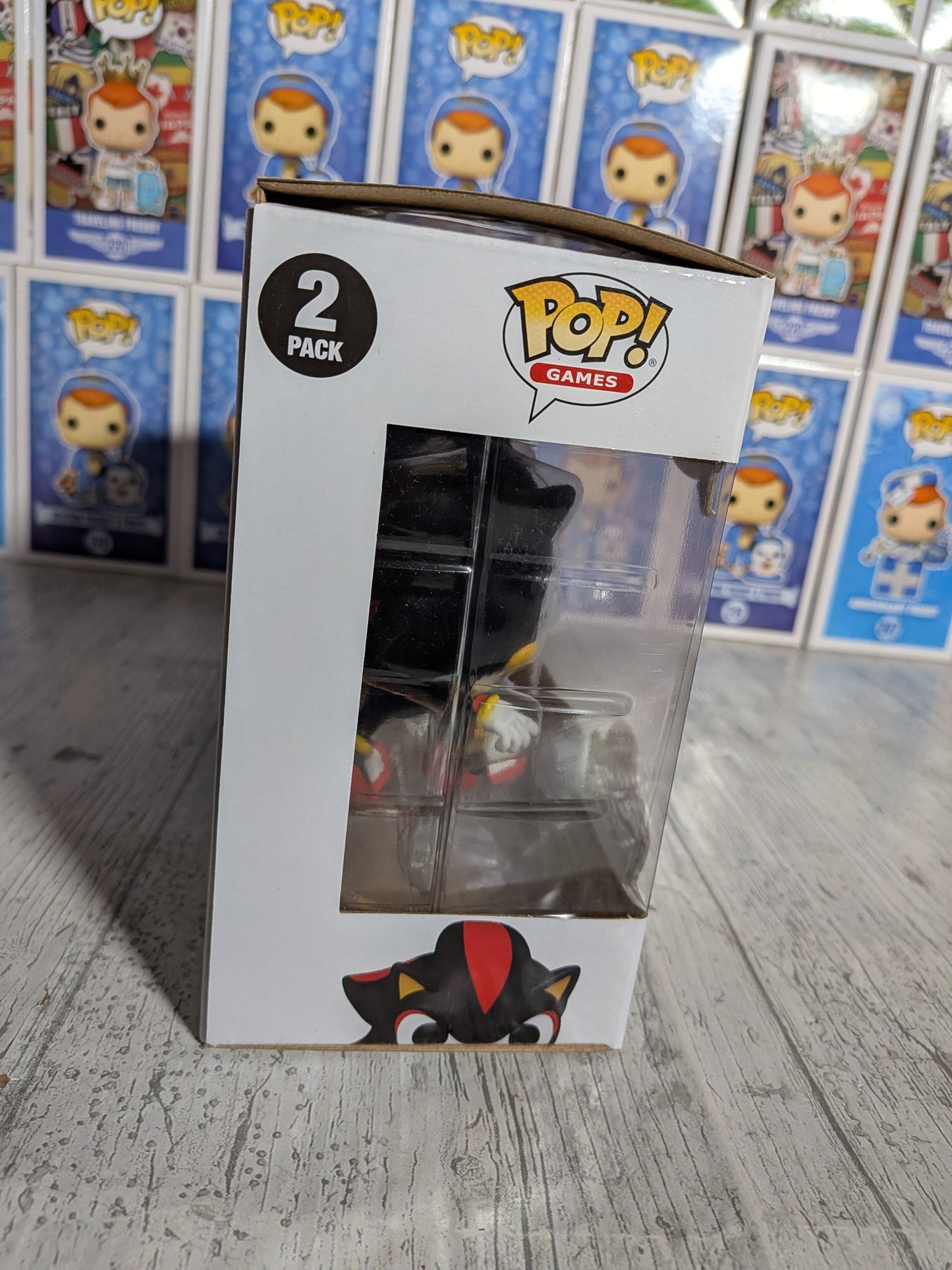 Funko Pop Sonic the Hedgehog - Shadow &amp; Amy (beflockt)