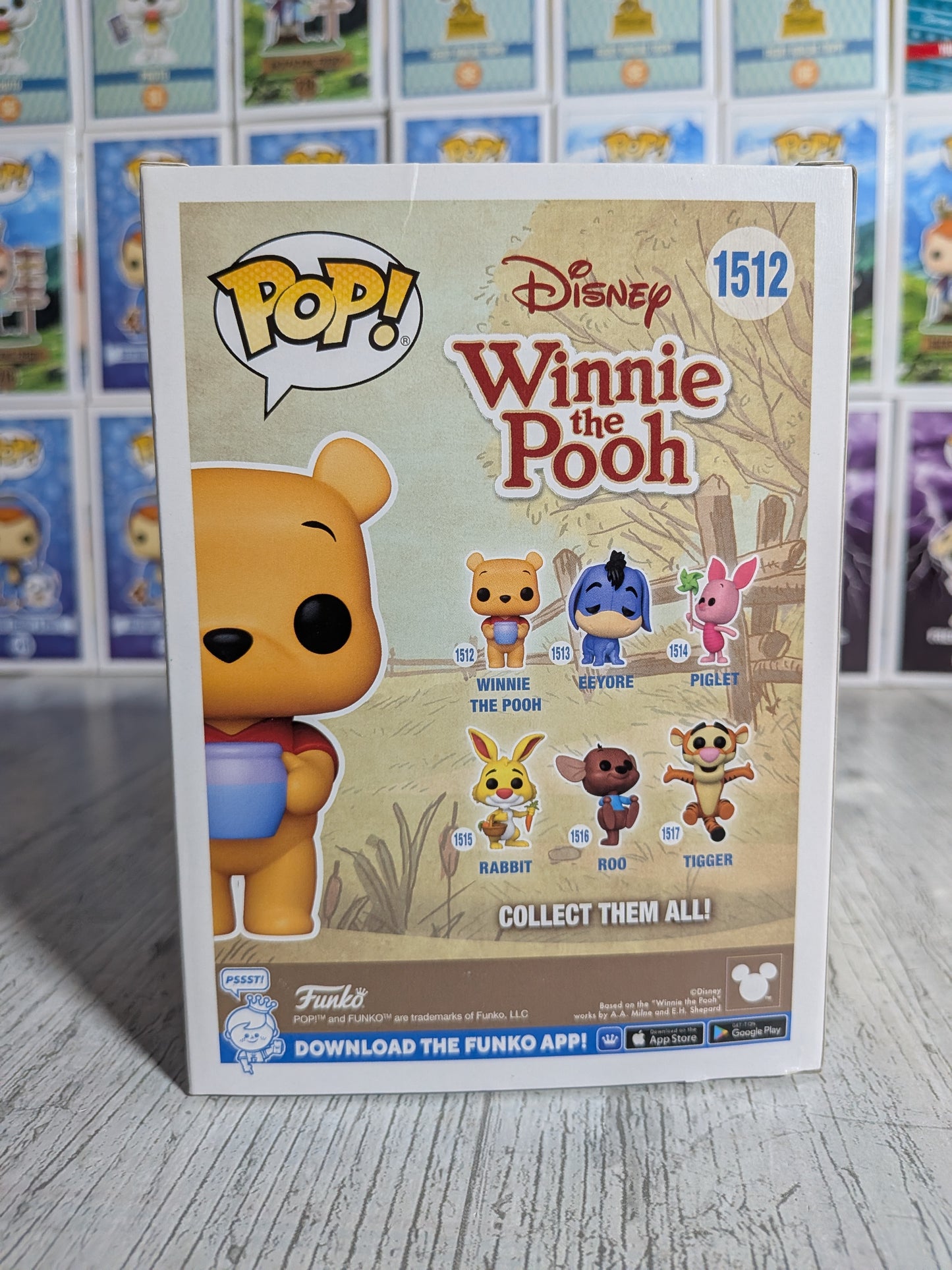 Funko pop Disney Winnie the Pooh #1512 - Winnie the Pooh (5000 pezzi/scatola floccata/danneggiata)