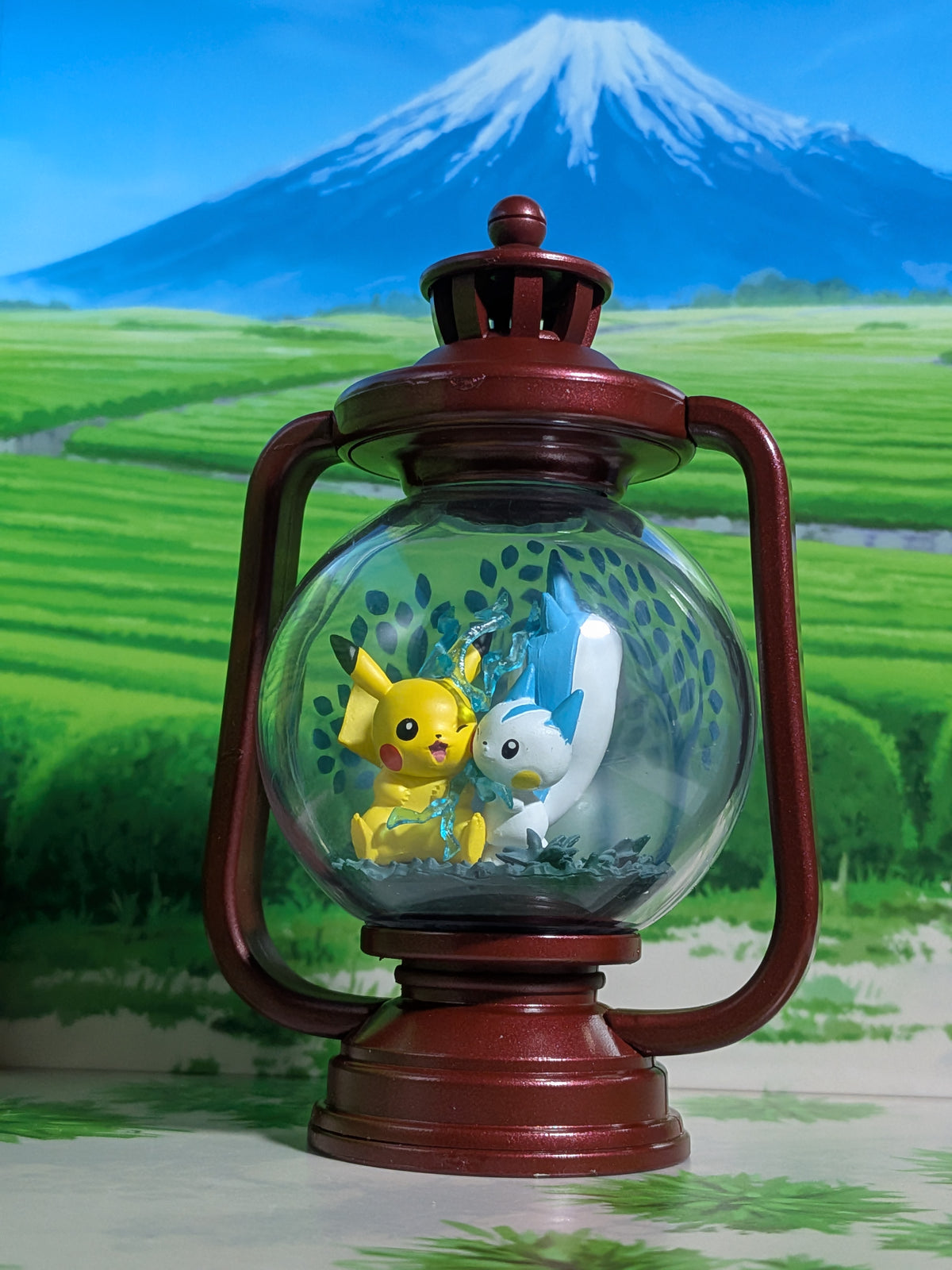 Re-Ment Pokémon Lantern Diorama - Pikachu & Pachirisu (~10 cm)