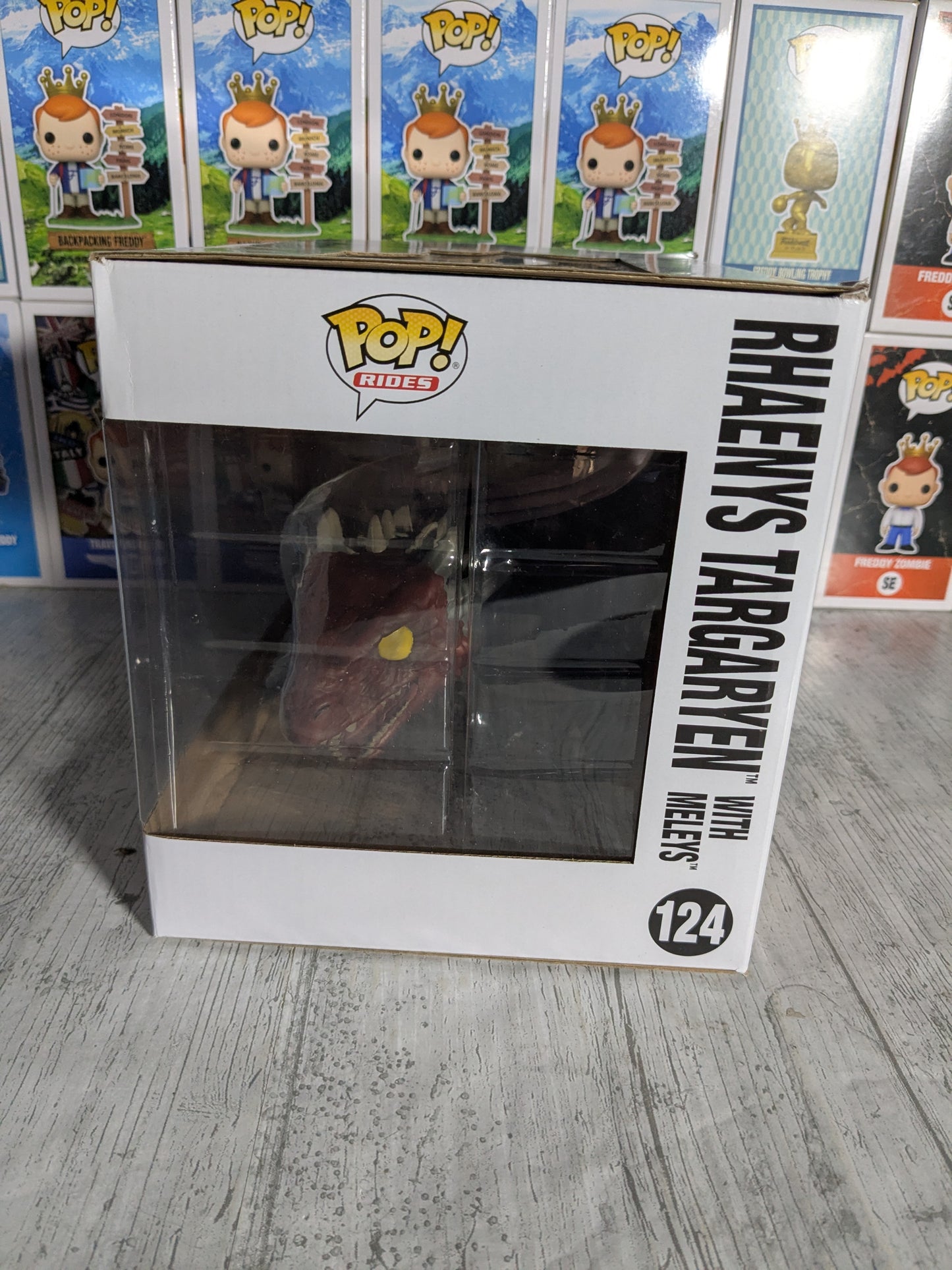 Funko pop House of the Dragon #124 - Rhaenys Targaryen with Meleys (Opened/Damaged Box)