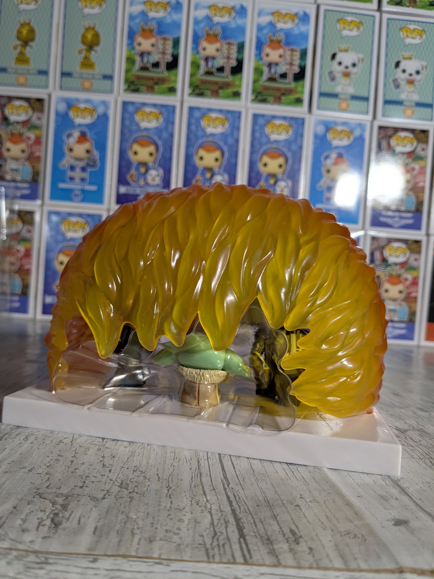 Funko pop Star Wars #719 - Grogu Force Barrier (Opened / Damaged Box/ Destroyed plastic)