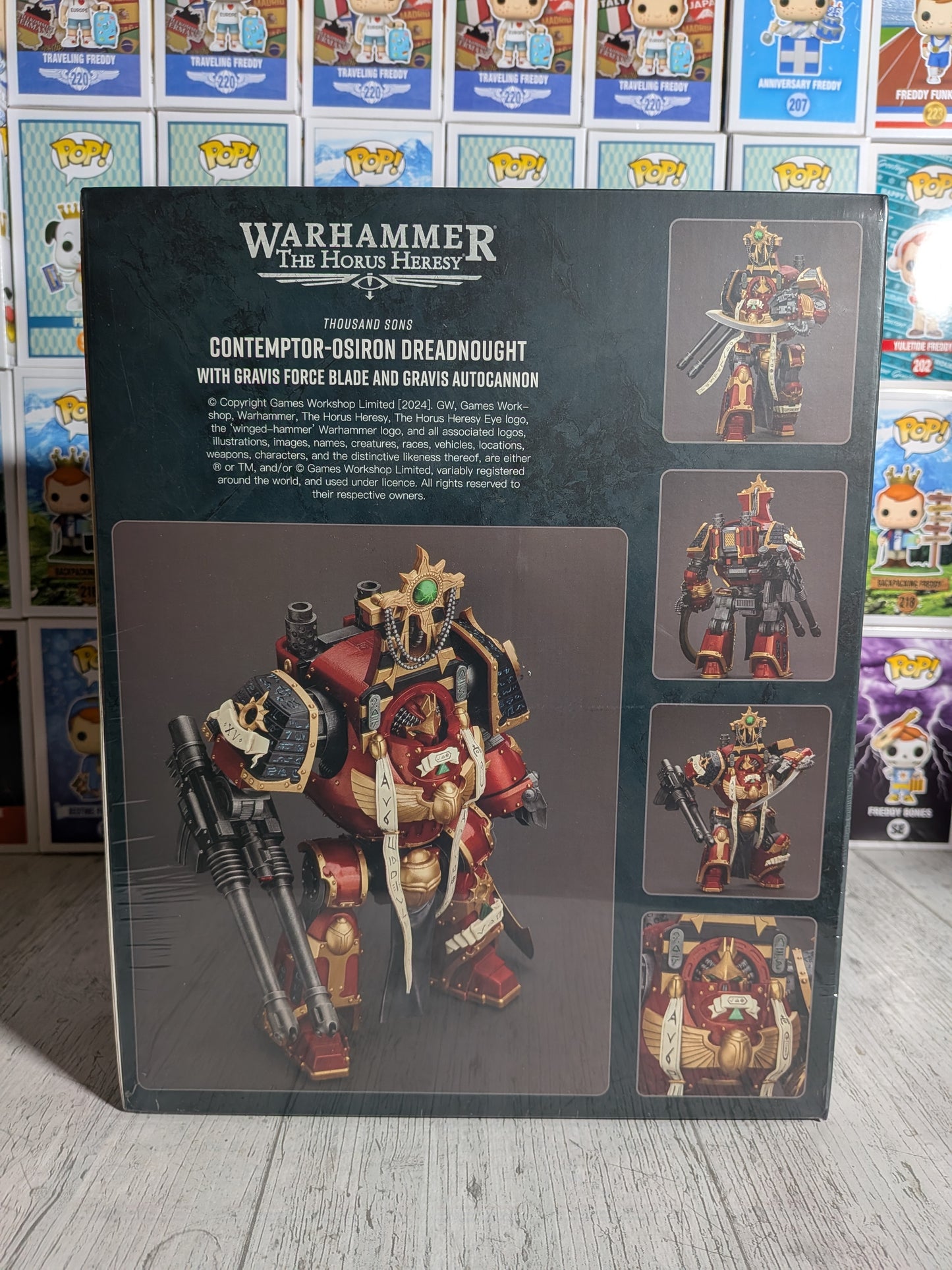 JoyToy Warhammer The Horus Heresy – Thousand Sons Contemptor-Osiron Dreadnought mit Gravis-Sturmkanone (30,2cm)