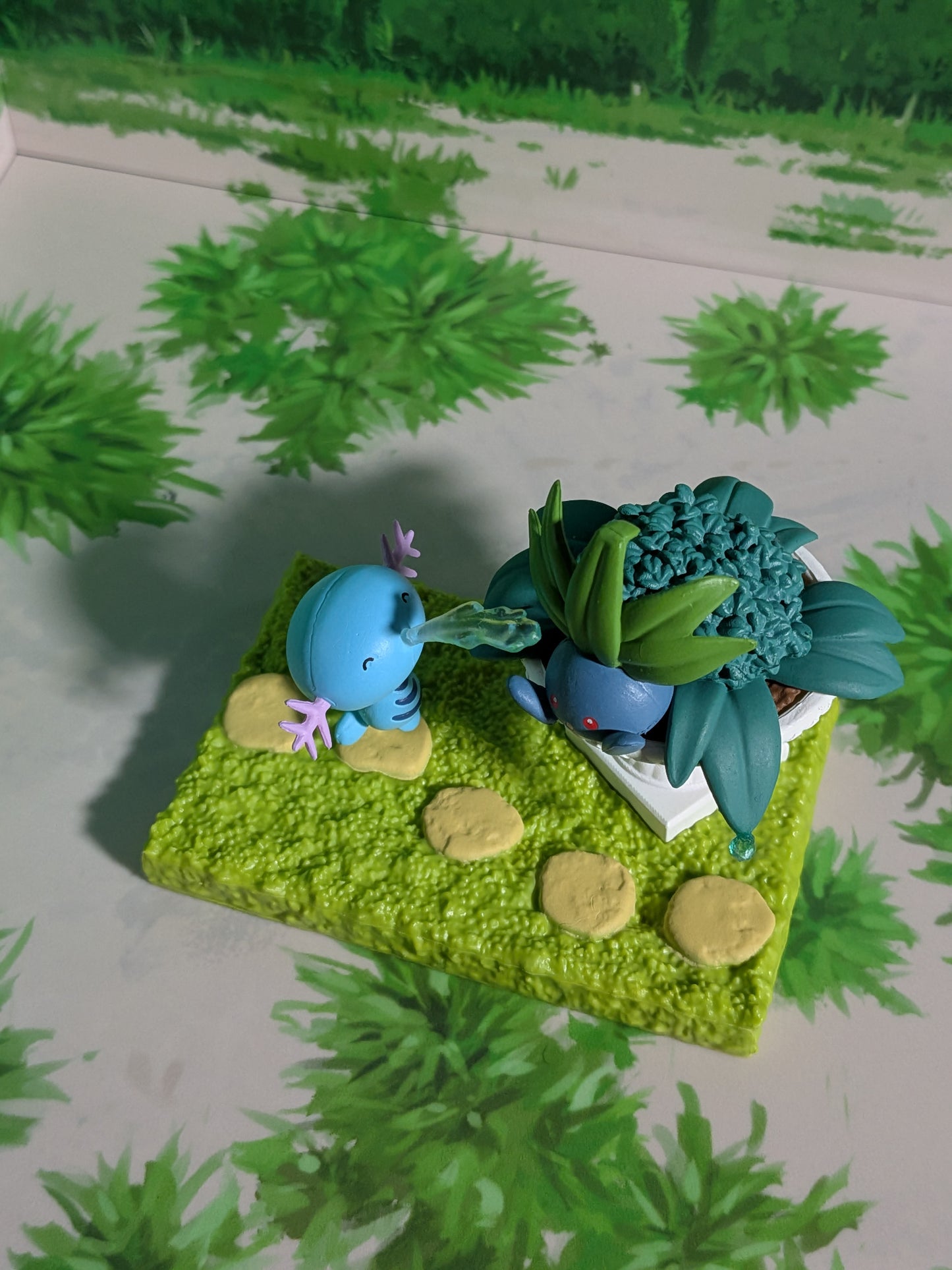 Re-Ment Pokémon - Axoloto / Wooper & Mystherbe / Oddish - Pokémon Garden
