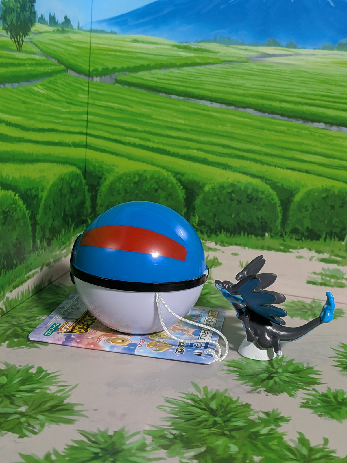 Shokugan: Pokémon Get & Gum - Blazing Sky Illusion - Méga-Dracaufeu X & Super Ball (Environ 3 cm)