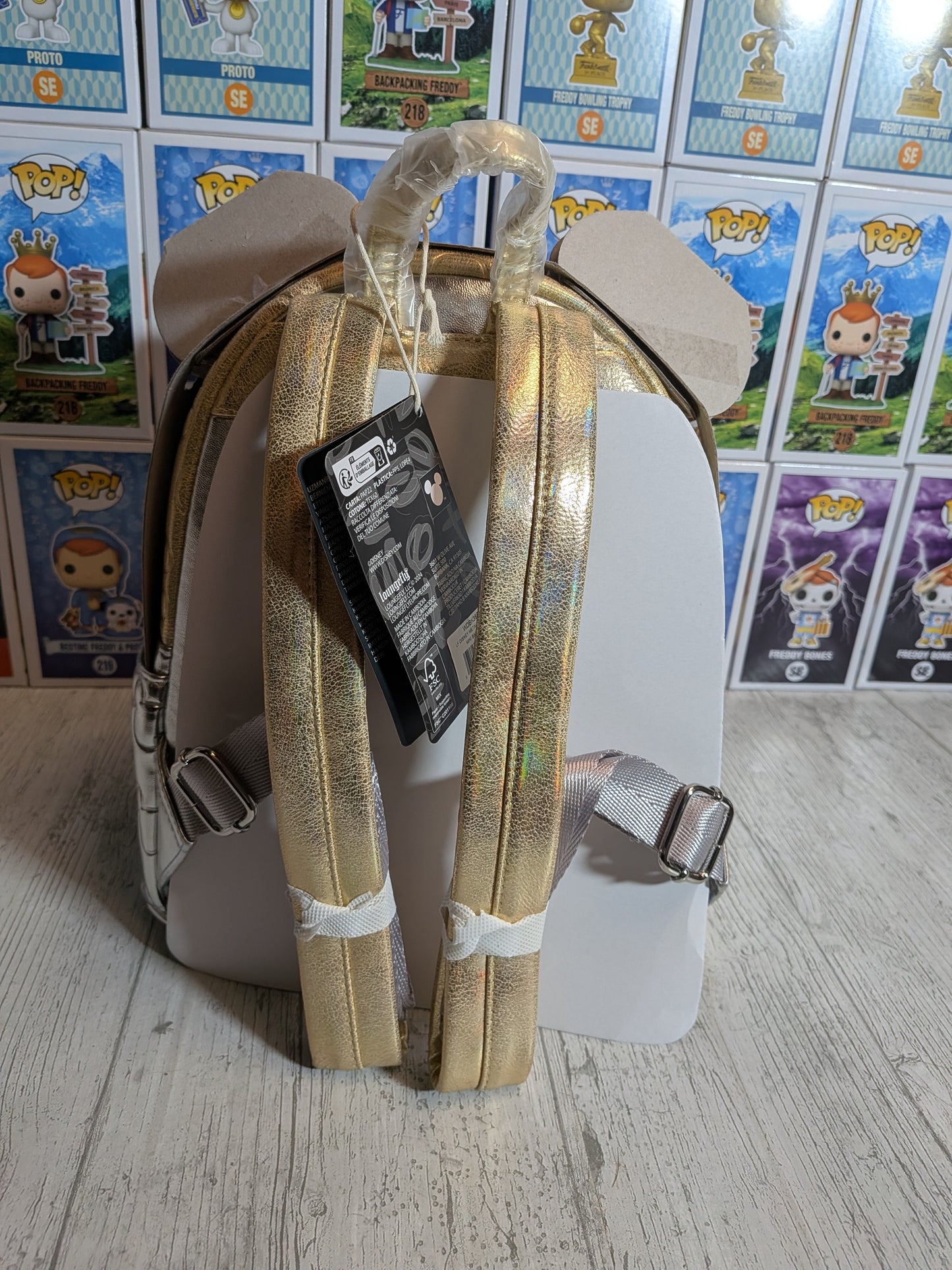 Loungefly Disney - Minnie Mouse Metallic Stepp-Mini-Rucksack 🎀