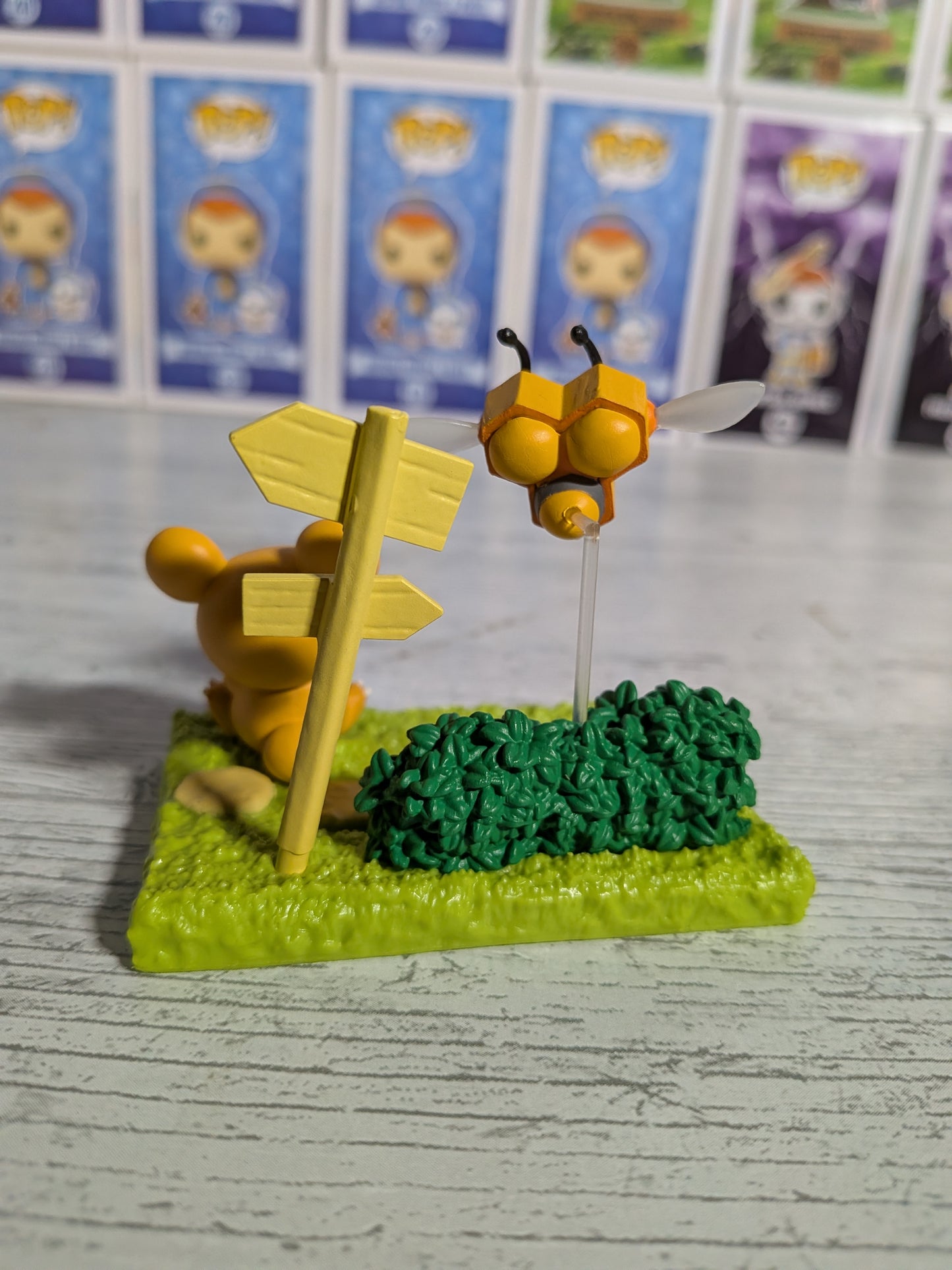 Re-Ment Pokémon - Teddiursa & Apitrini / Combee - Pokémon Garden