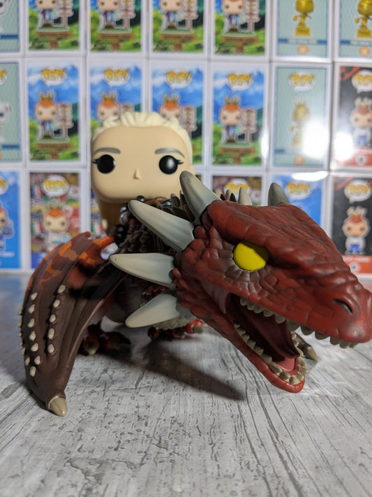 Funko pop House of the Dragon #124 - Rhaenys Targaryen with Meleys (Opened/Damaged Box)