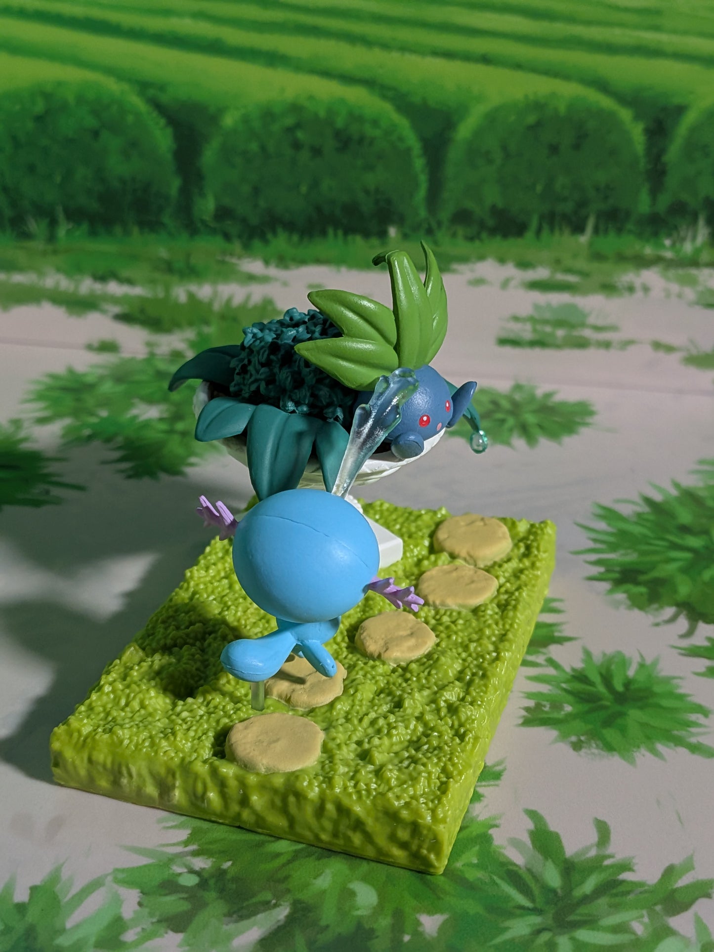 Re-Ment Pokémon - Axoloto / Wooper & Mystherbe / Oddish - Pokémon Garden