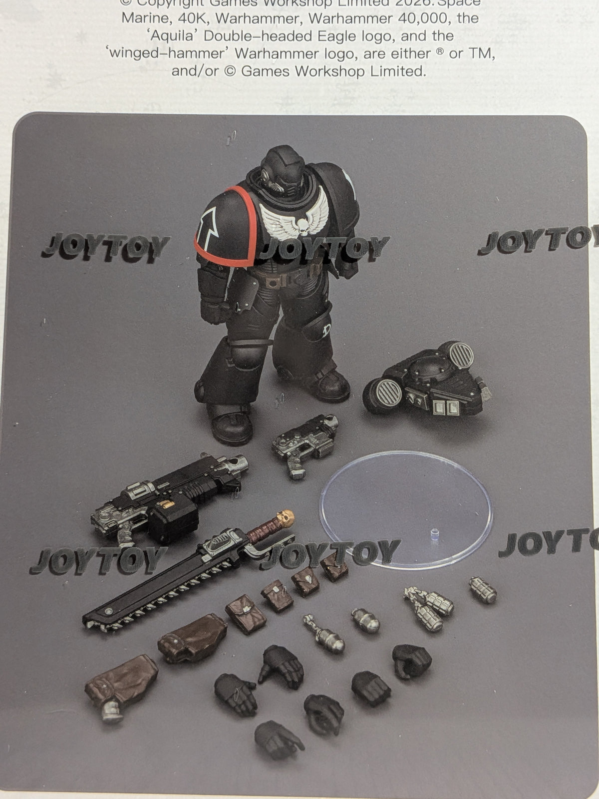 JoyToy Warhammer 40k - Space Marines Raven Guard Intercessor (12.3cm)
