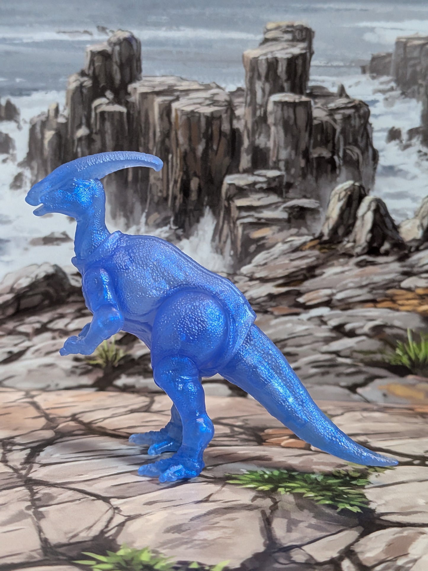 Blokees - Jurassic World Terraventure Ts02 - Parasaurolophus (Translucent Blue) (~9cm)