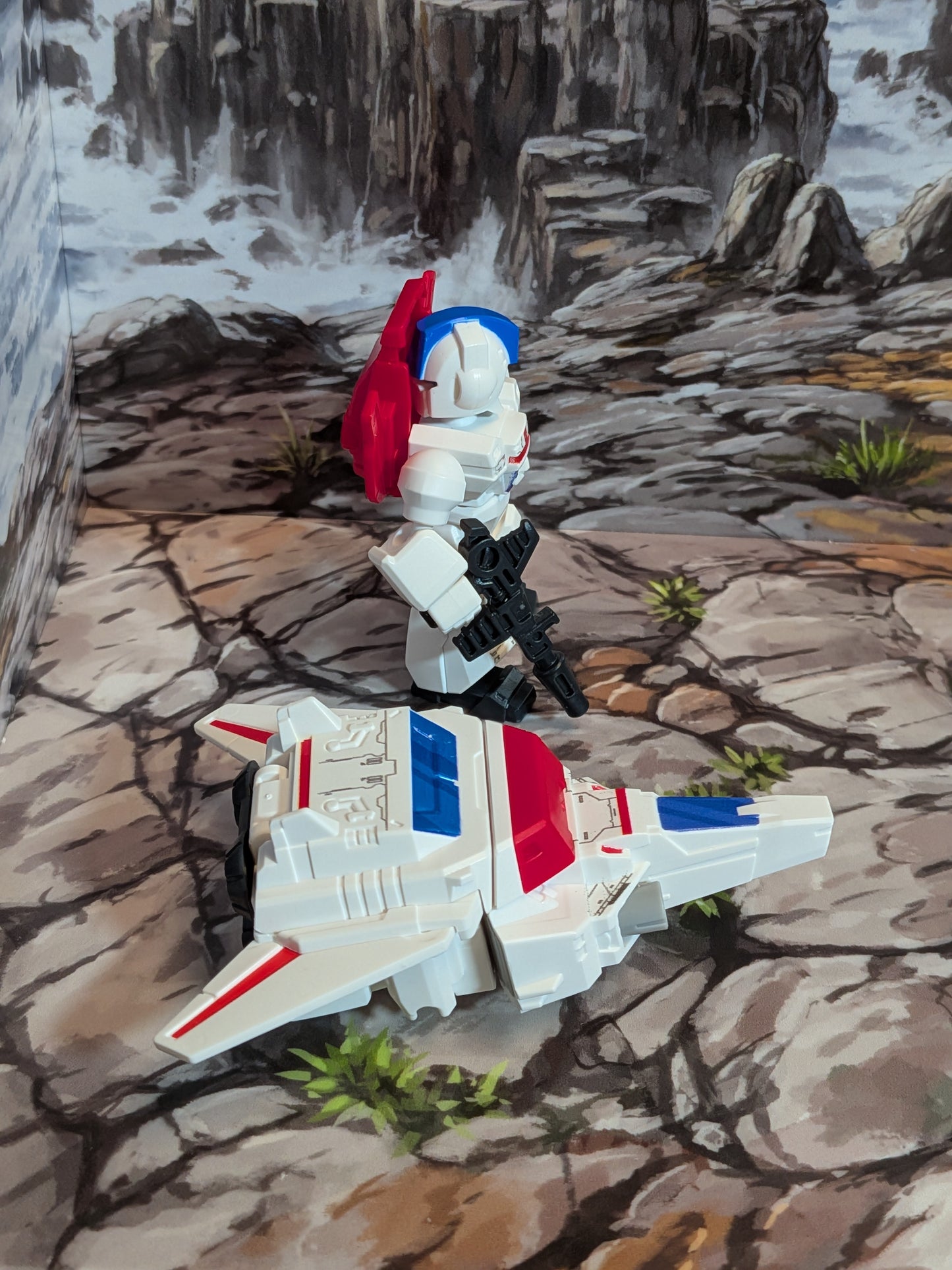 Blokees - Transformers Defender Version 05 - Jetfire (Lot Robot + Mode Véhicule) (~4-6cm)
