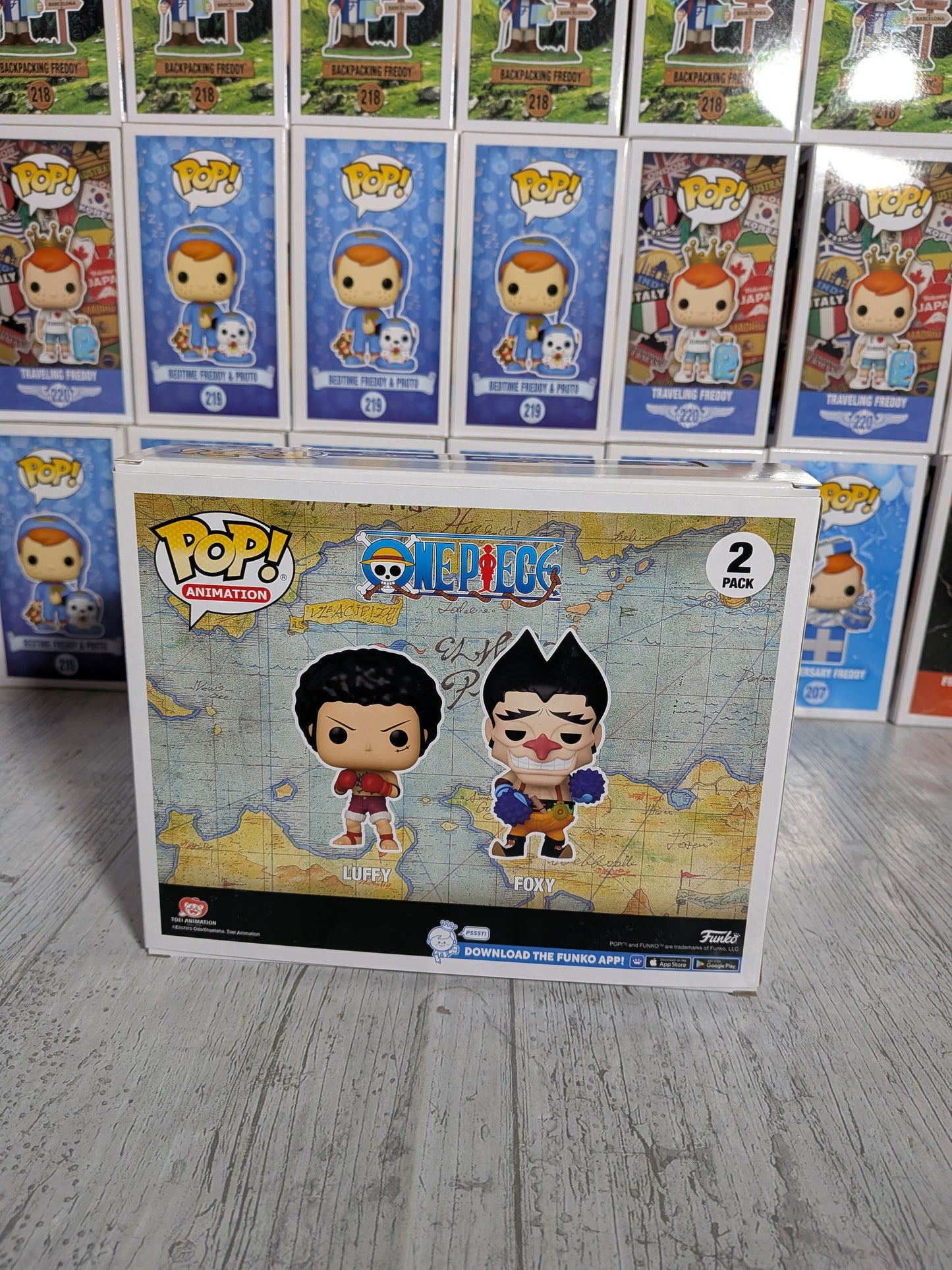 Funko Pop One Piece – Luffy &amp; Foxy (geöffnet)