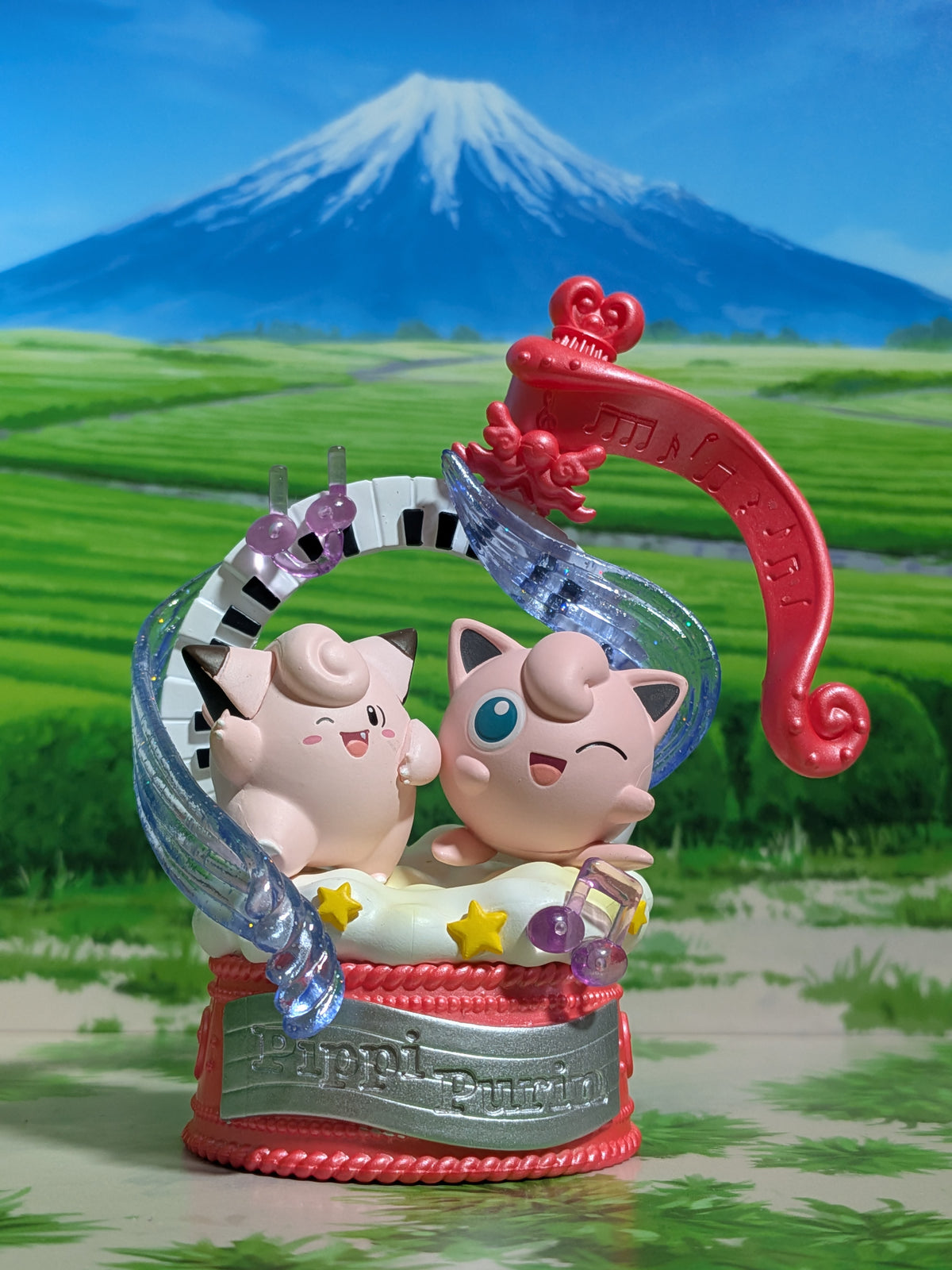 Re-Ment Pokémon Pop Melody Collection - Mélofée & Rondoudou / Clefairy & Jigglypuff (~10 cm)