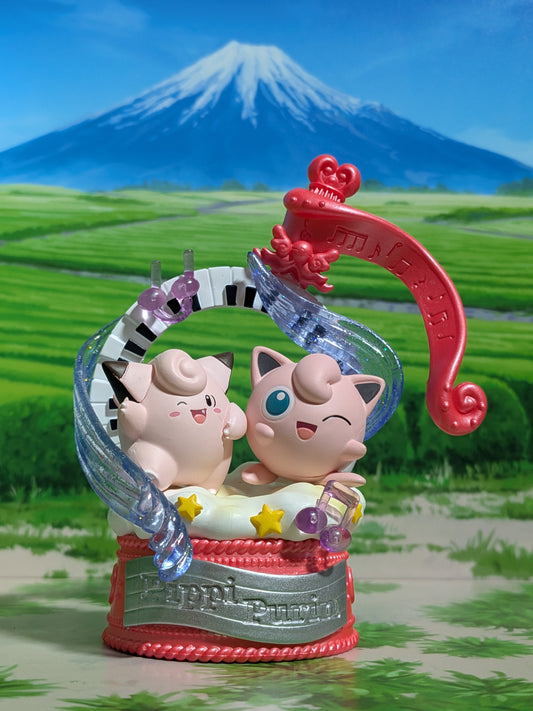 Re-Ment Pokémon Pop Melody Collection - Mélofée & Rondoudou / Clefairy & Jigglypuff (~10 cm)