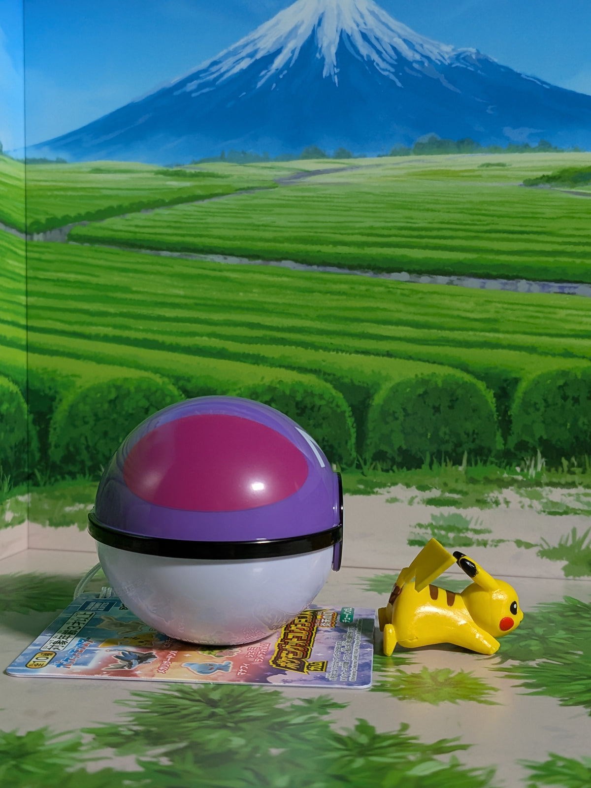 Shokugan: Pokémon Get & Gum - Blazing Sky Illusion - Pikachu & Master Ball (Environ 3 cm)