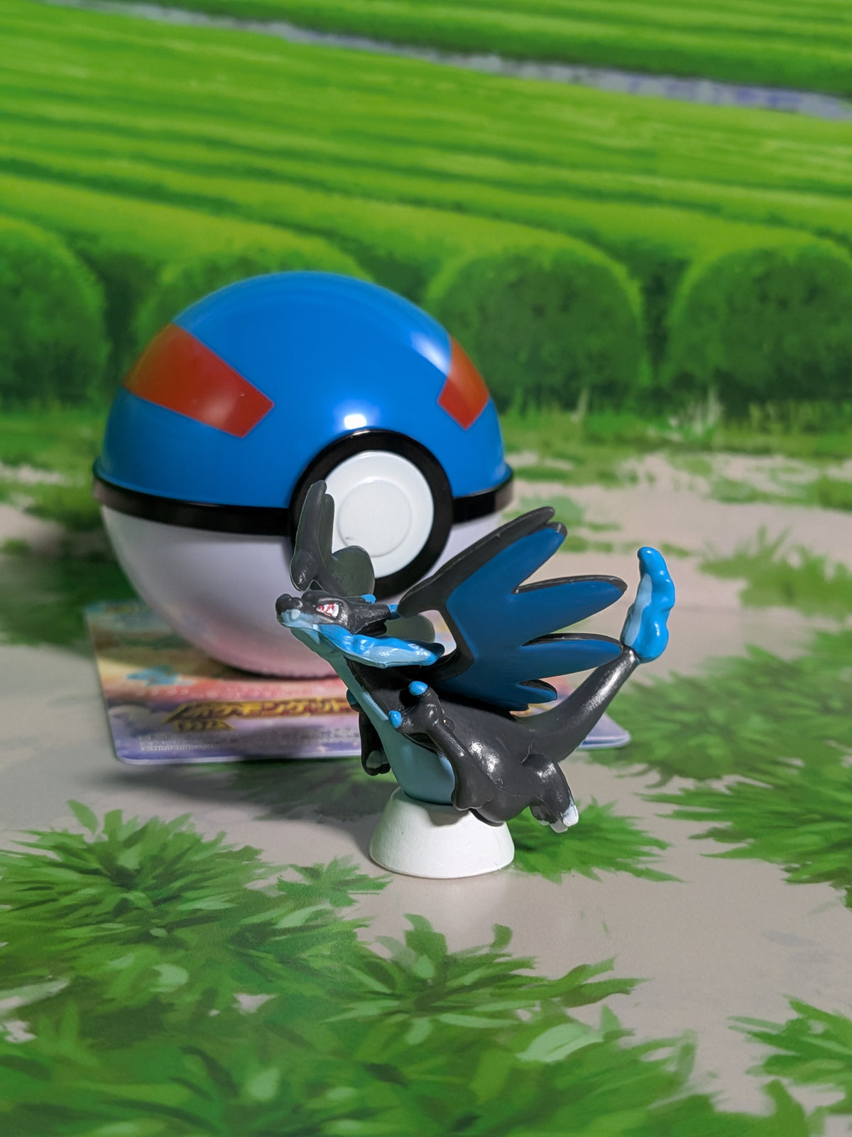 Shokugan: Pokémon Get & Gum - Blazing Sky Illusion - Méga-Dracaufeu X & Super Ball (Environ 3 cm)