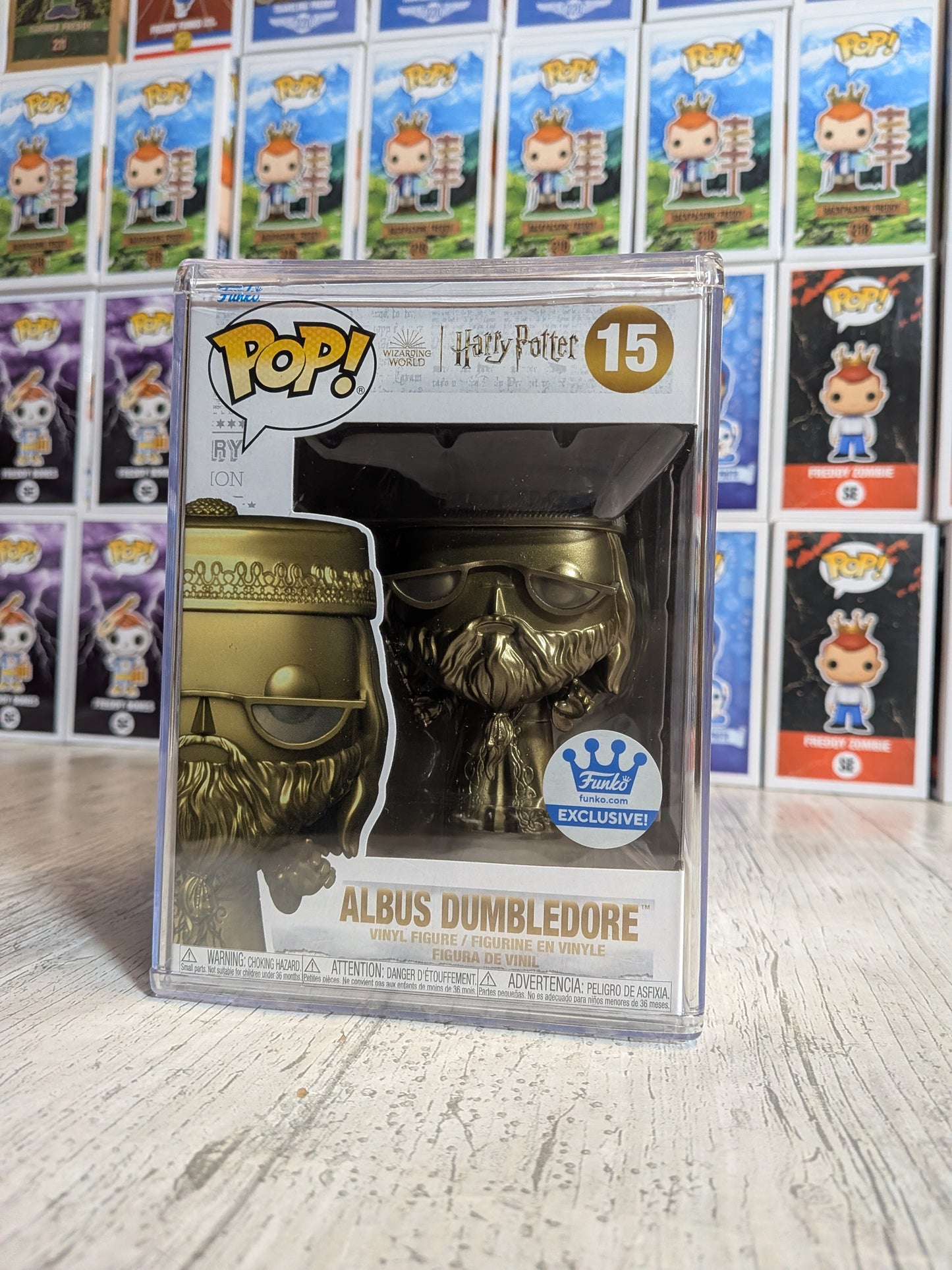 Loungefly - Harry Potter Hogwarts Schloss Mini Rucksack & Funko Pop 15 - Albus Dumbledore (Golden) 🪄