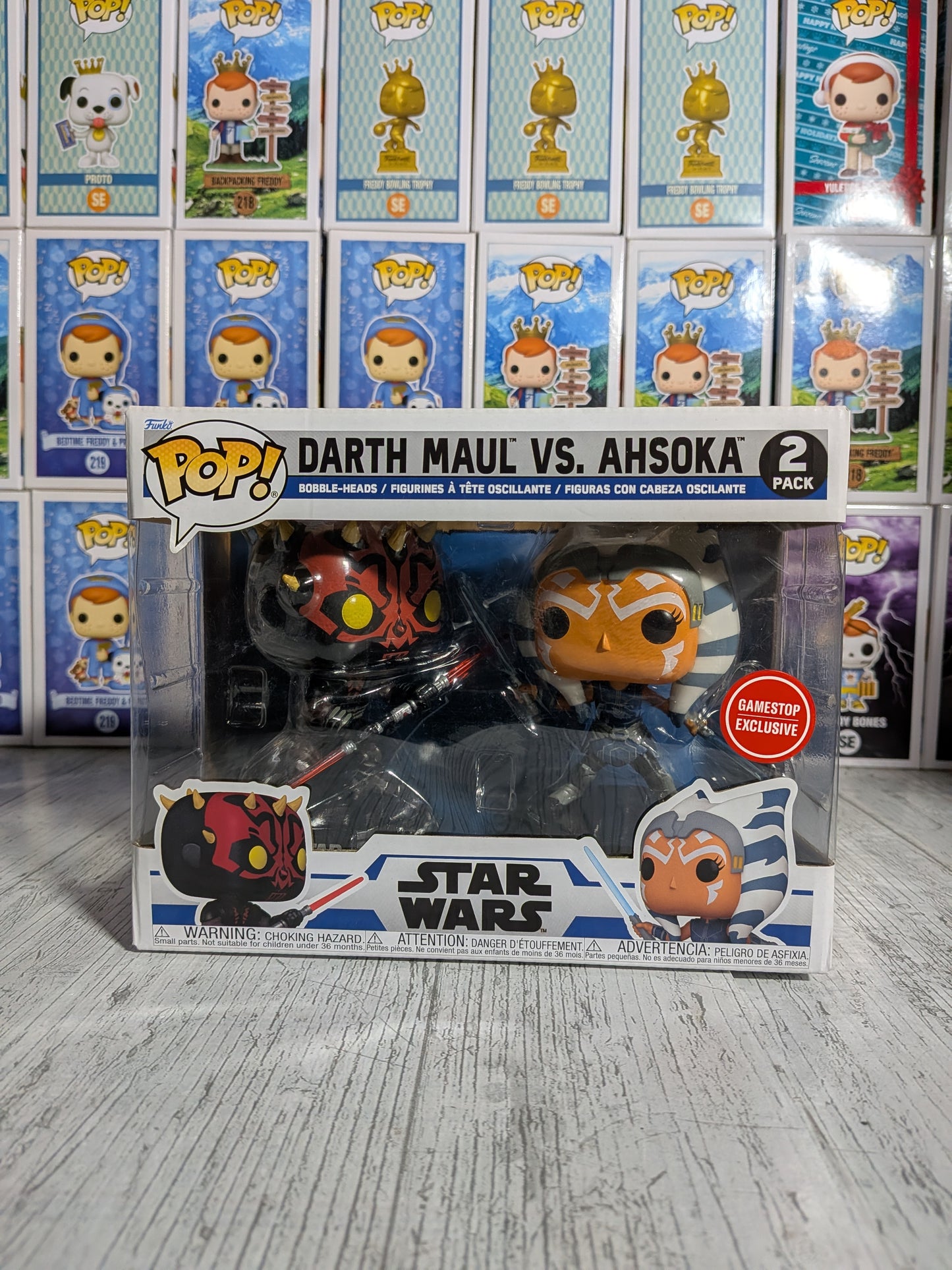 Funko Pop Star Wars – Darth Maul vs Ahsoka Tano (GE/Beschädigte Box)