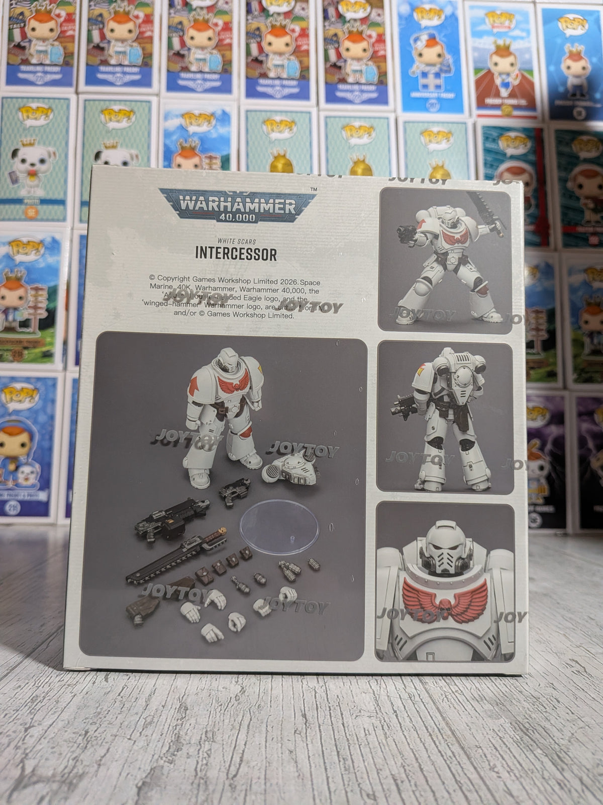 JoyToy Warhammer 40k - Space Marines White Scars Intercessor (12.3cm)