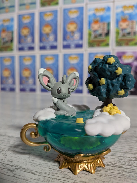 Re-Ment Pokémon - Chinchidou / Minccino - Starrium Dreaming Moonlit Night